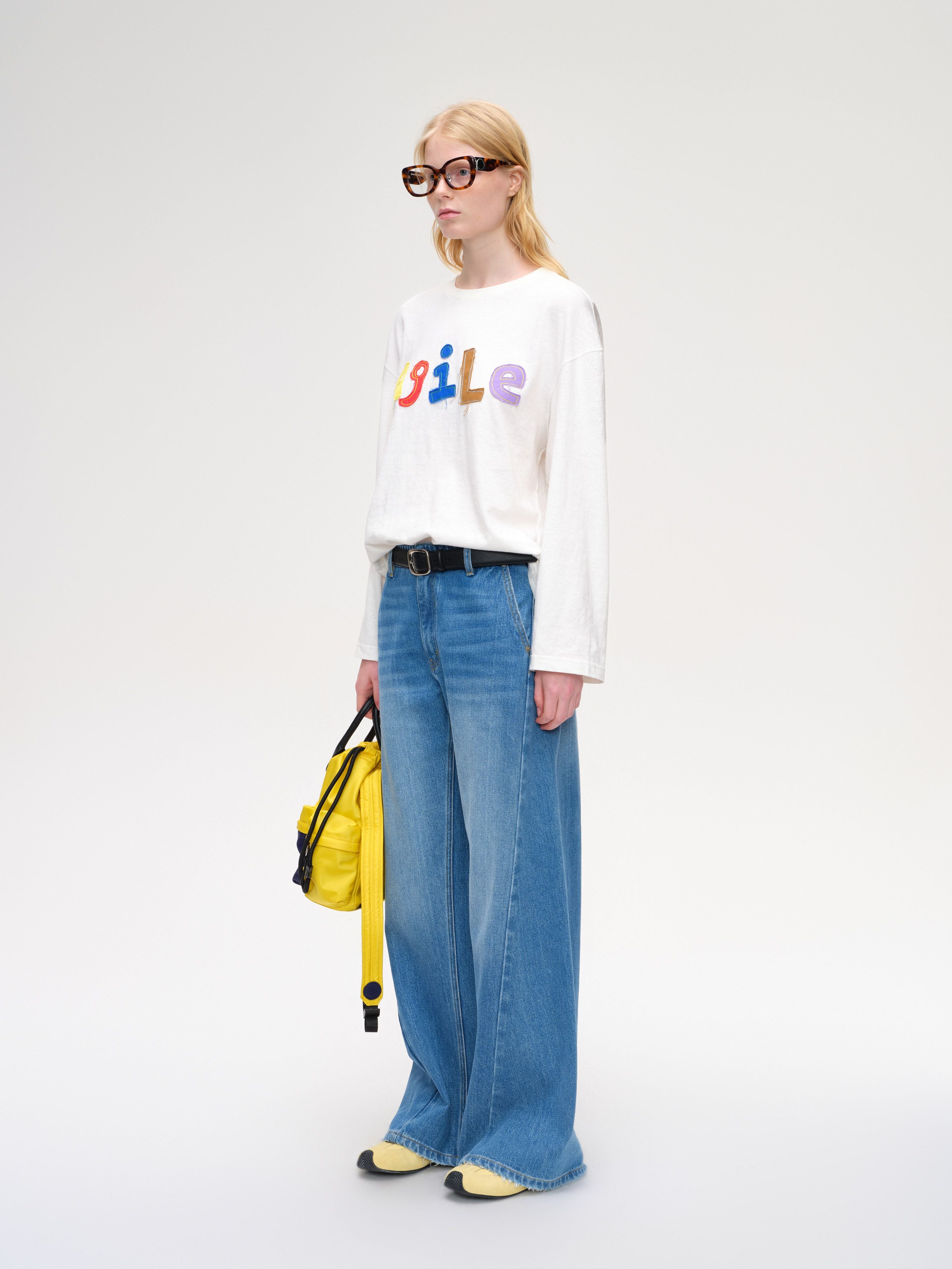 Alphabet Applique Long Sleeve Tee - 2