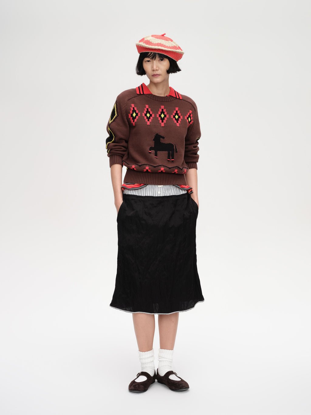Double‑Layer Midi Skirt - 2