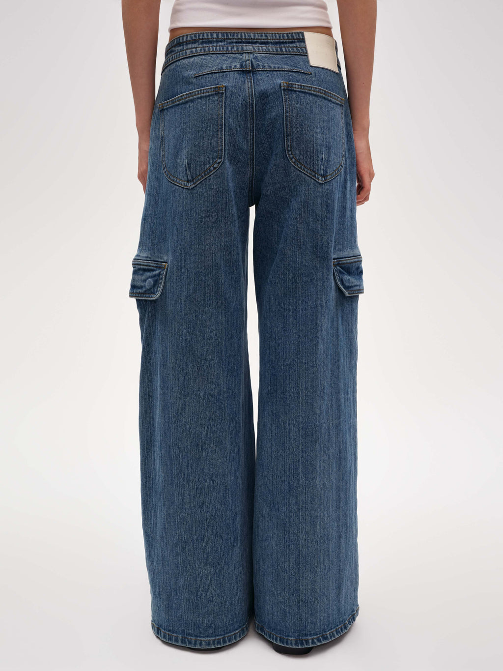 Wide-Leg Workwear Jeans - 5