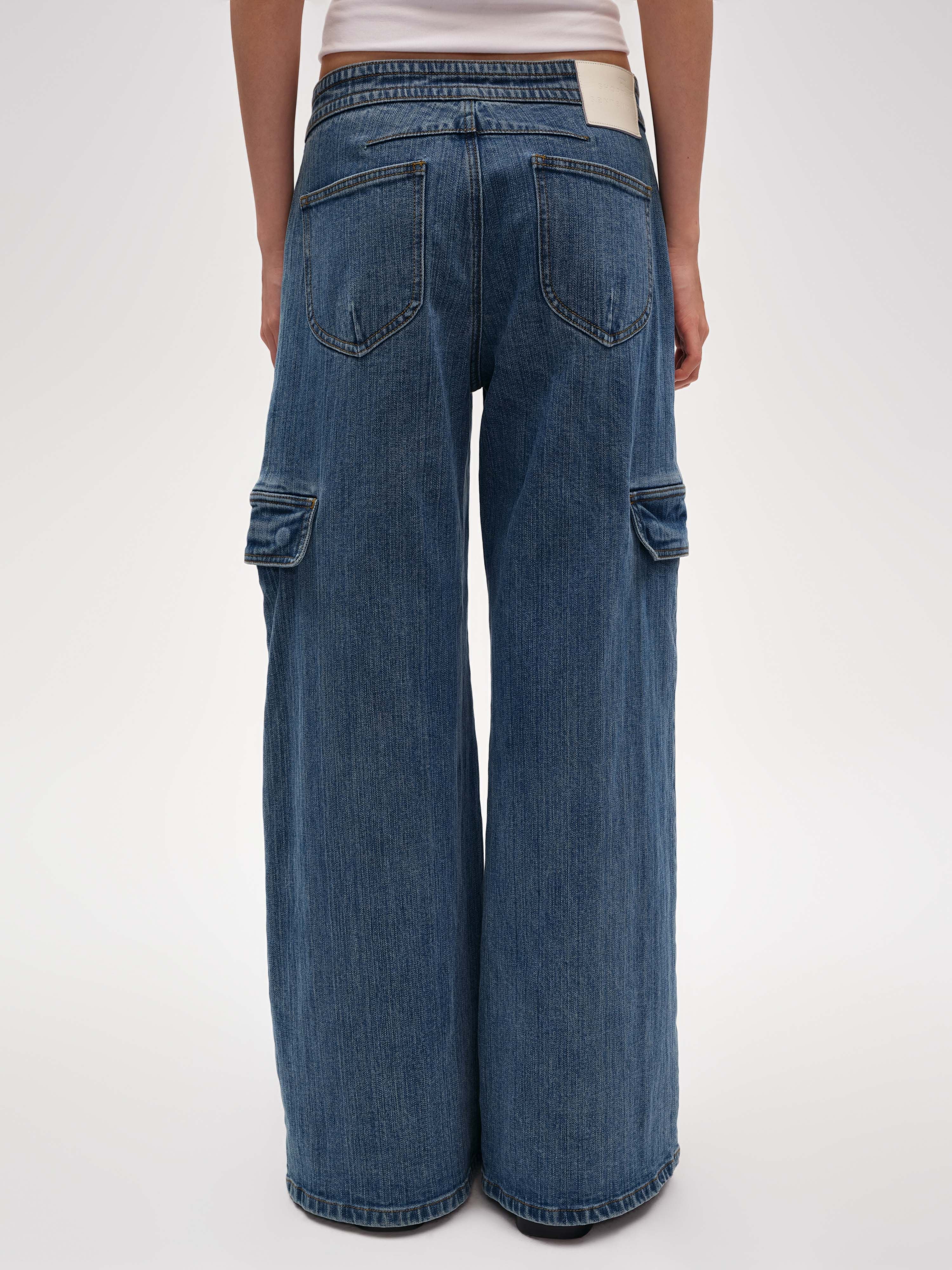 Wide-Leg Workwear Jeans - 5