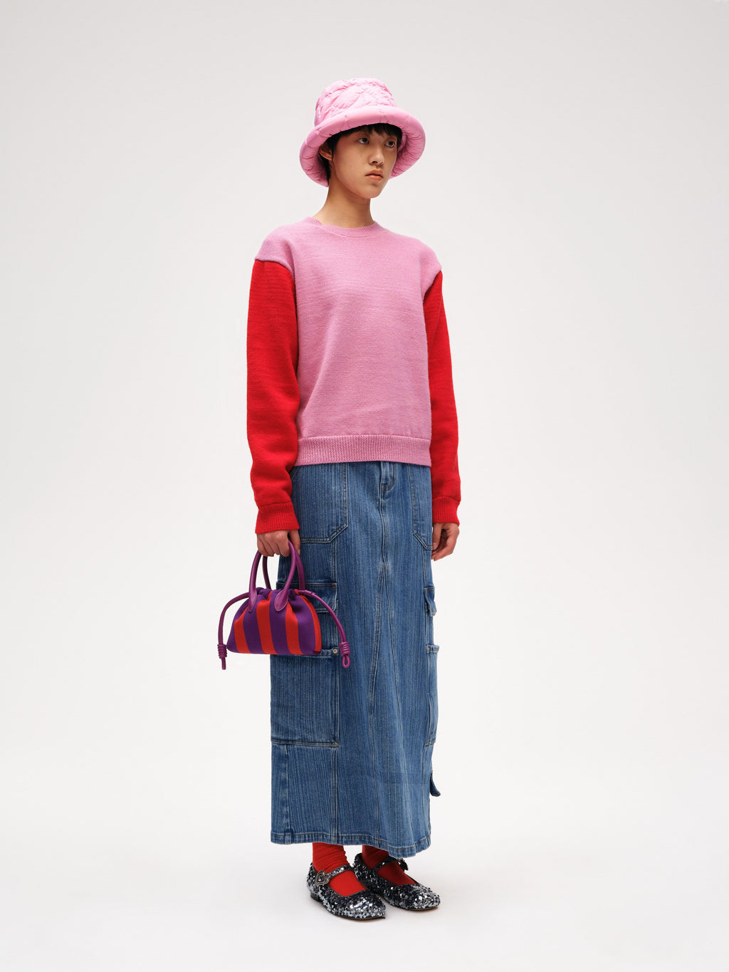 Workwear Bamboo Denim Midi Skirt - 3