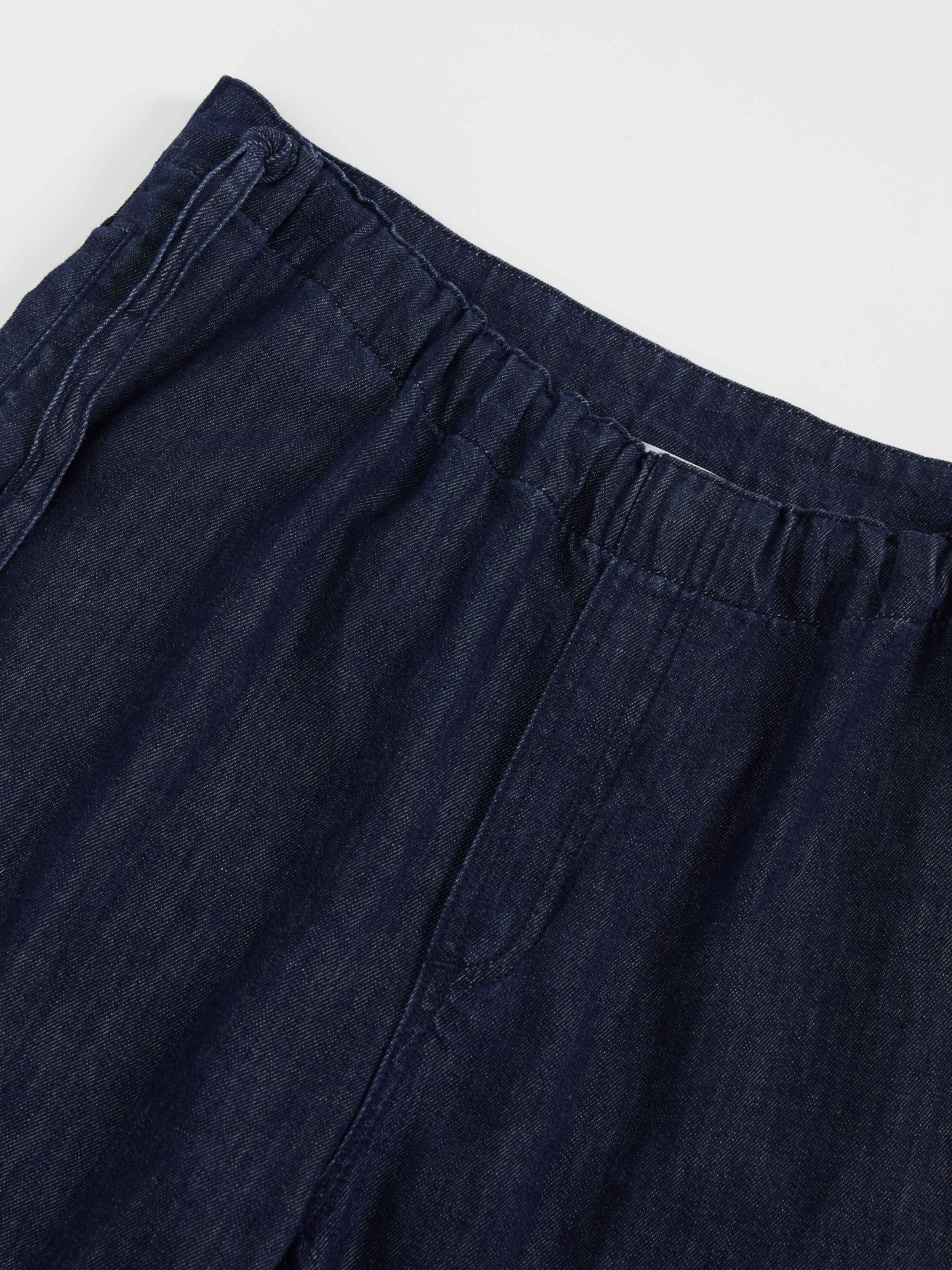 Cotton Linen Denim Pants - 5
