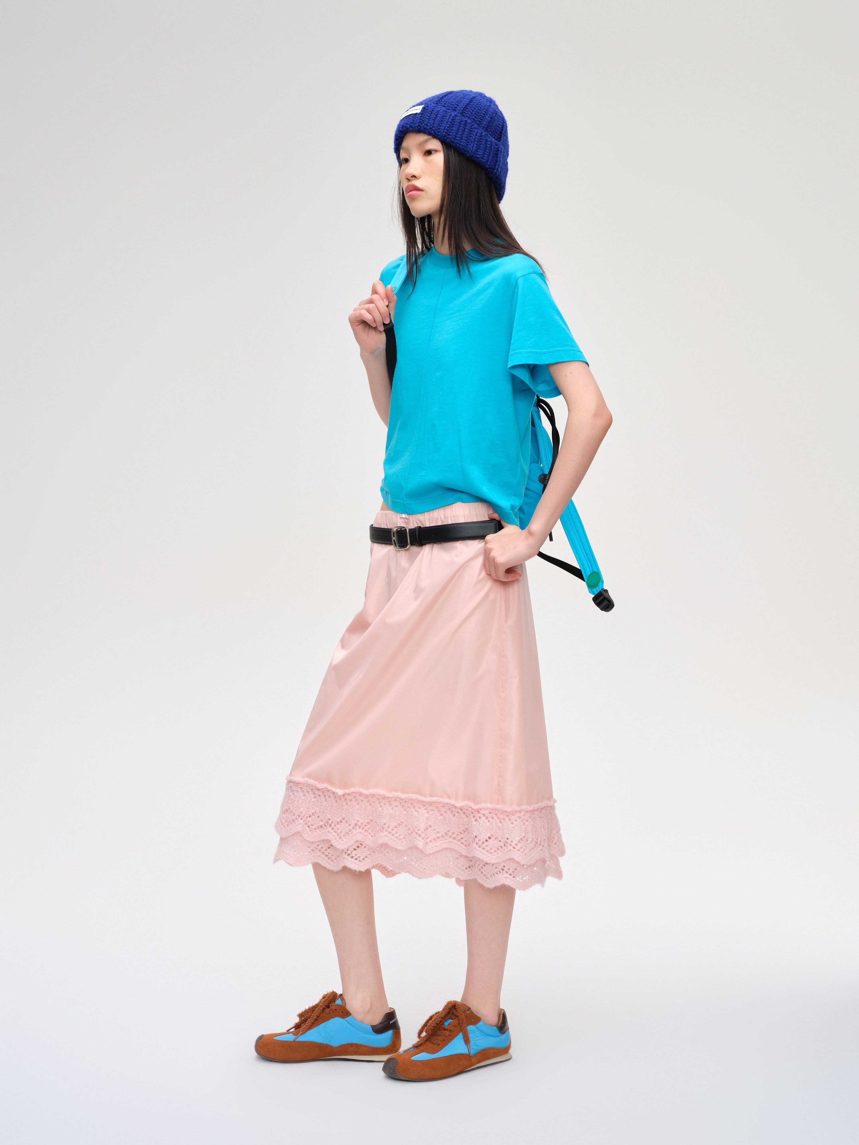 Double-Layer Lace-Trim Skirt - 2