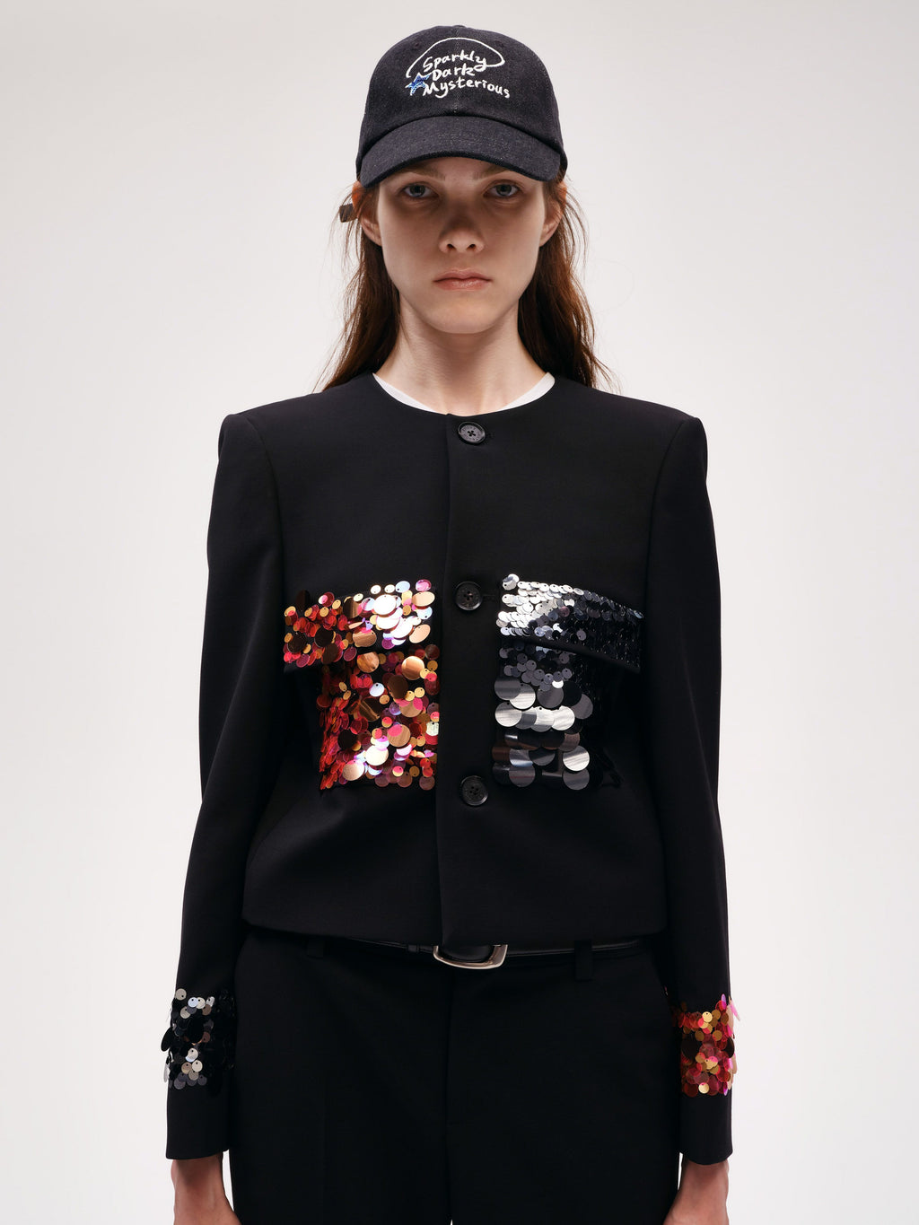 Sequin Short Jacket - 1