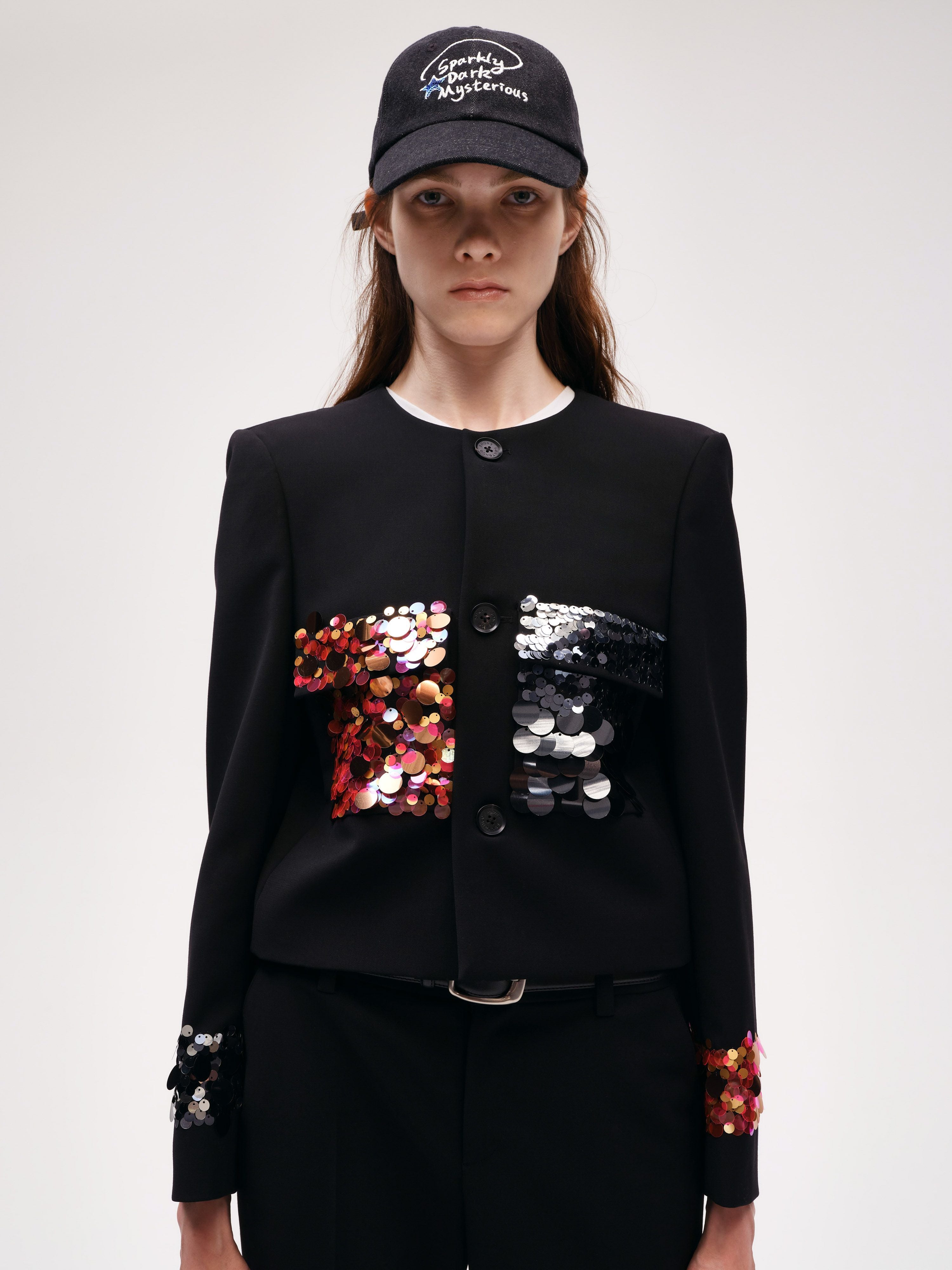 Sequin Short Jacket - 1