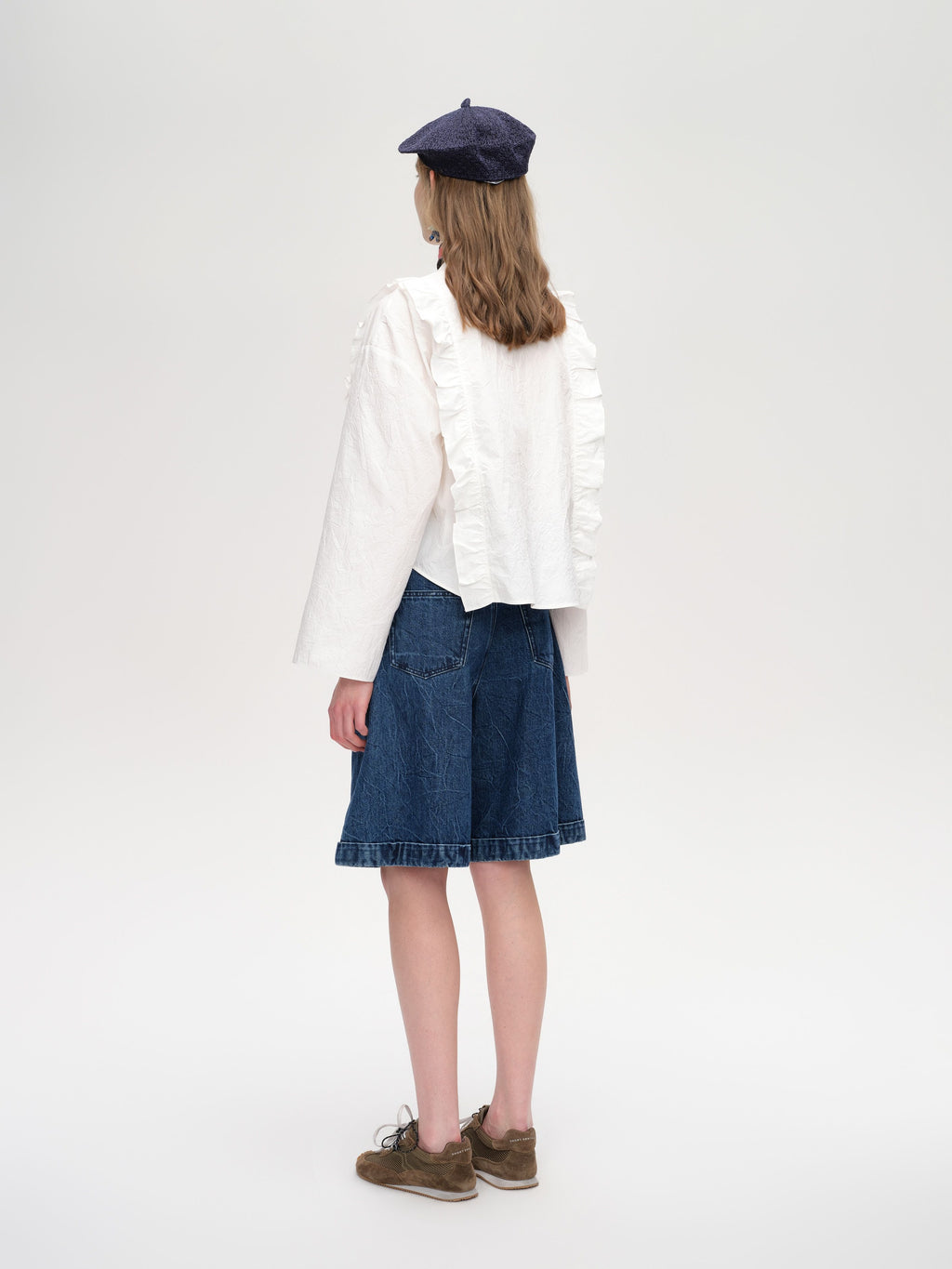 Wrinkled Button-Up Shirt - 4