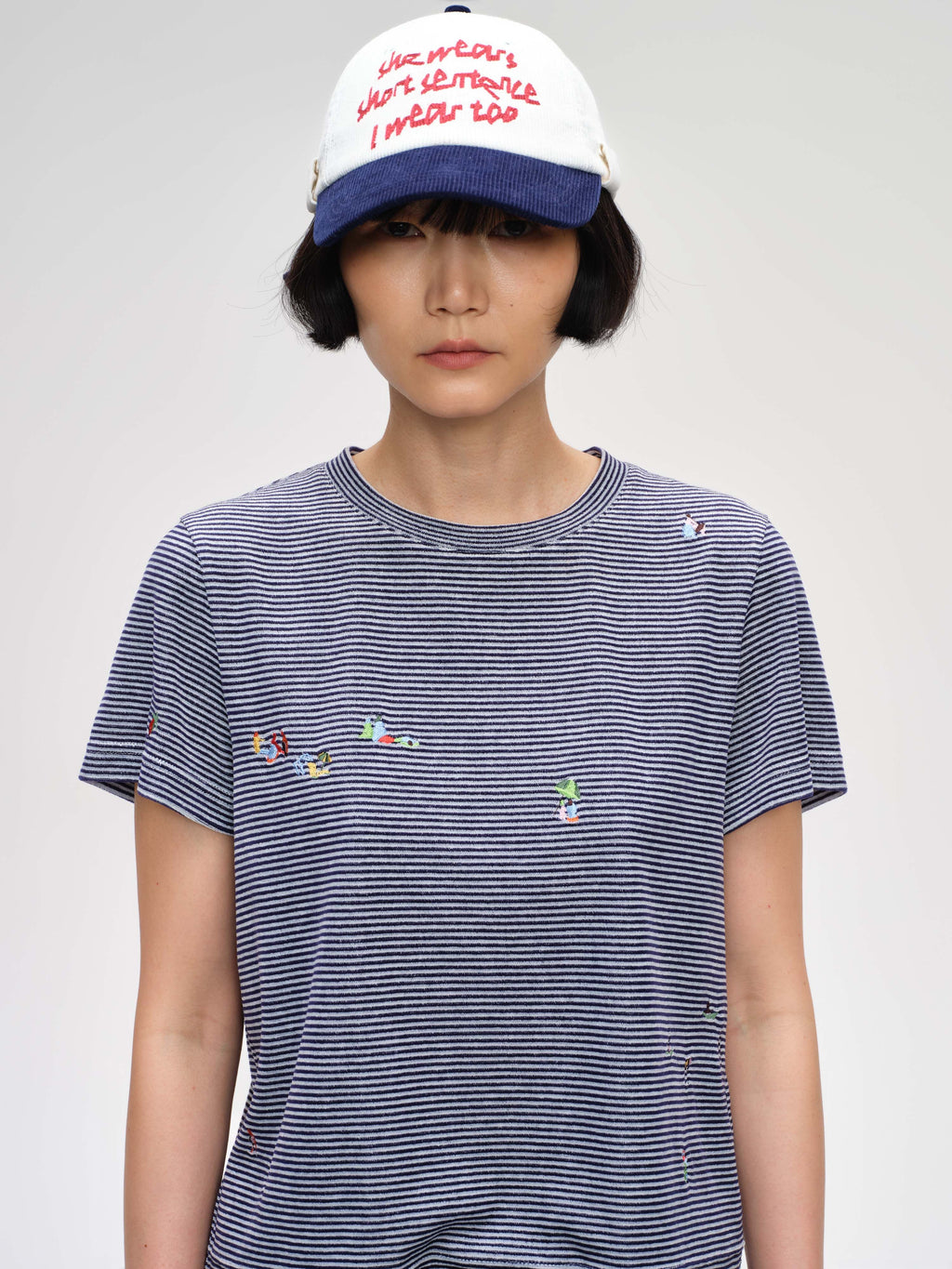 Sally Embroidered Fitted T-Shirt - 3