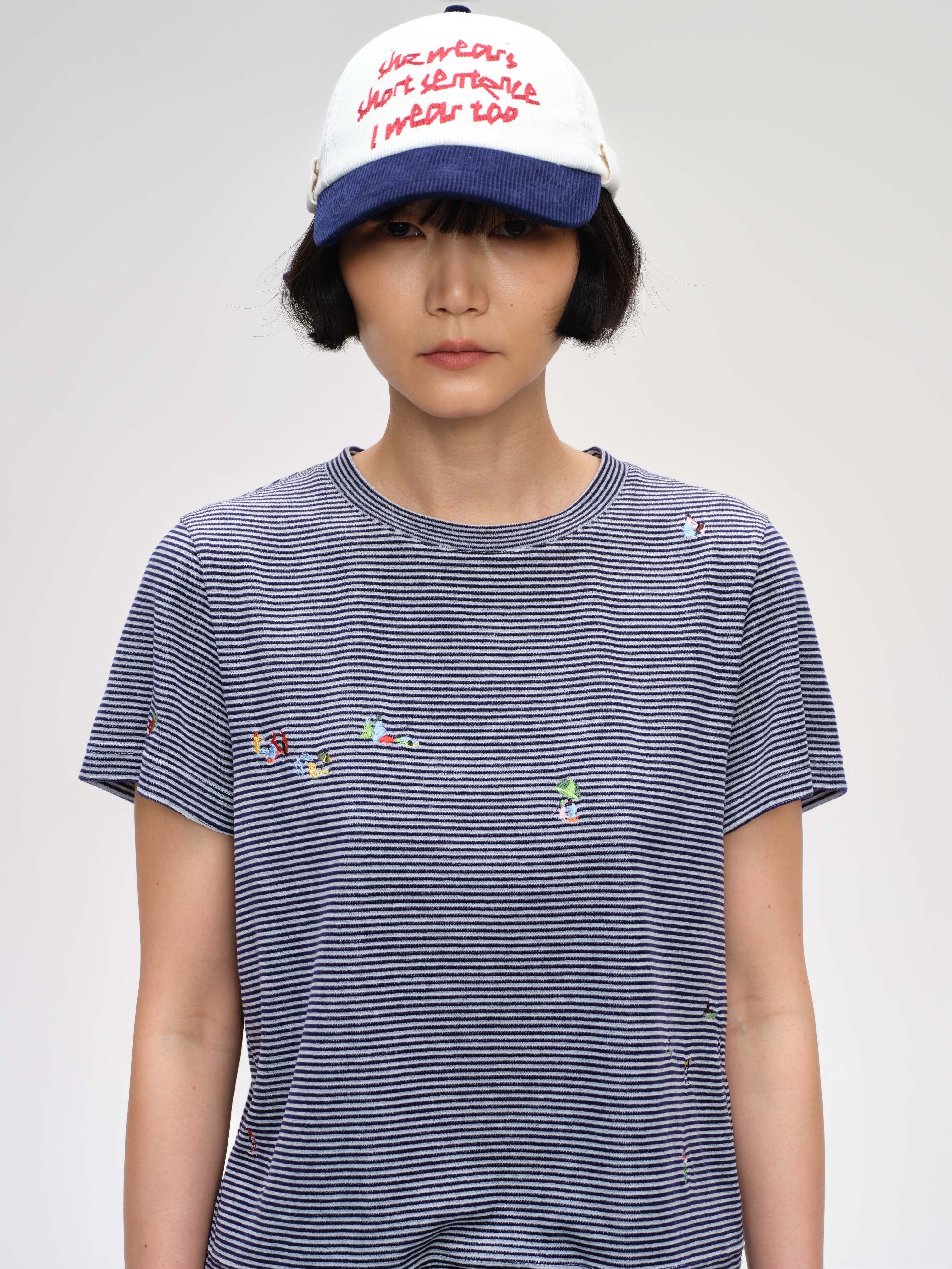 Sally Embroidered Fitted T-Shirt - 3