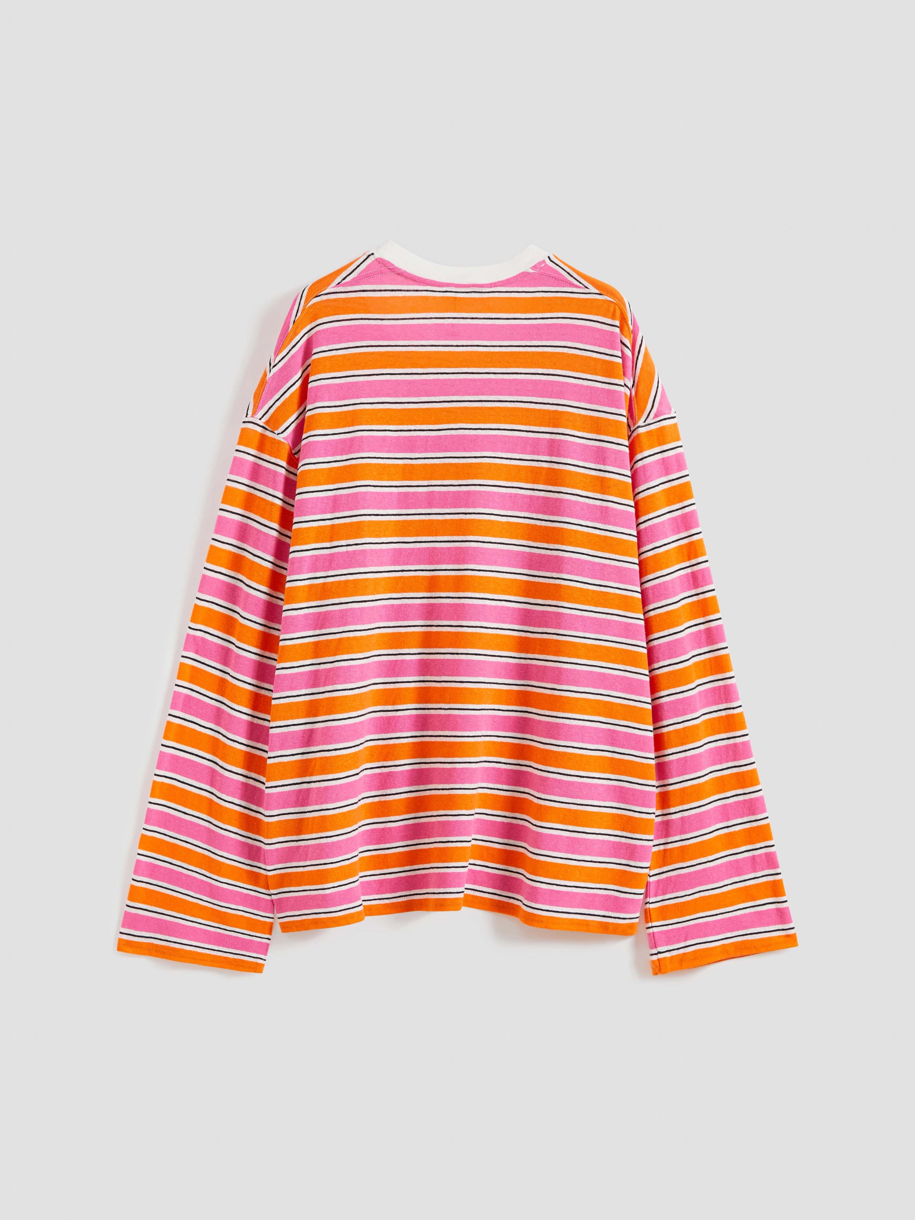 Cotton Linen Stripe Tee - 8