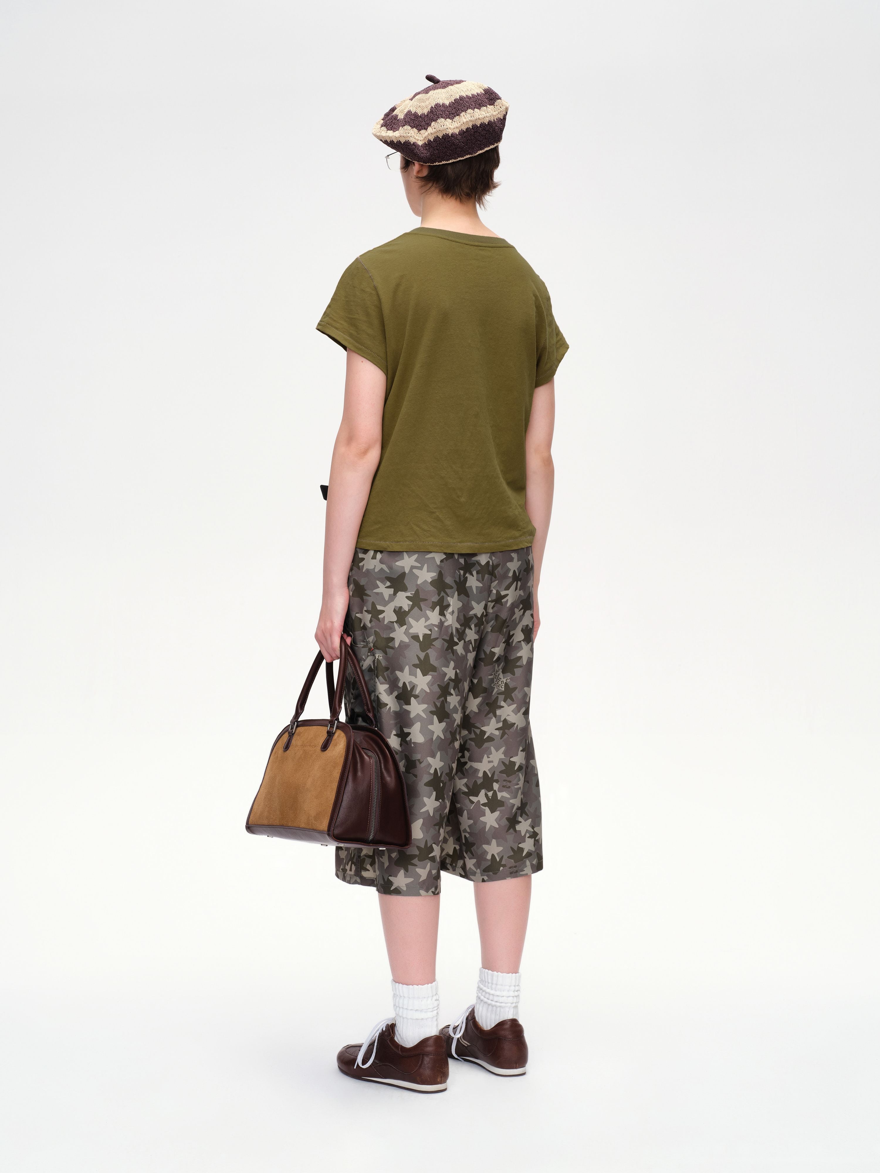 Slogan Print Slim Fit T‑shirt - 4