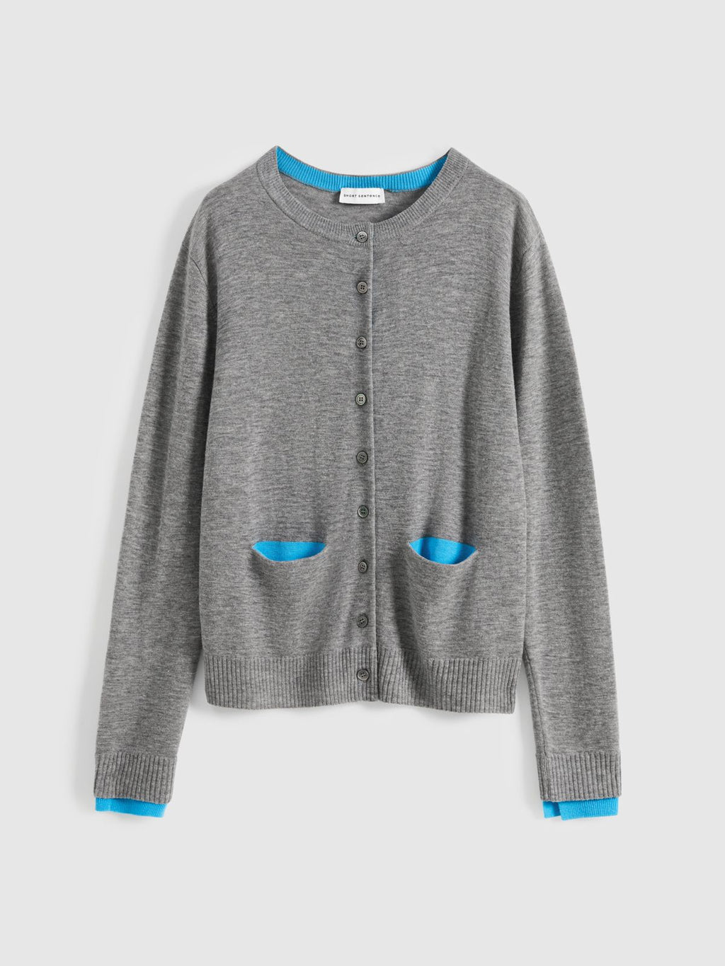 Colorblock Wool Knit Cardigan - 9