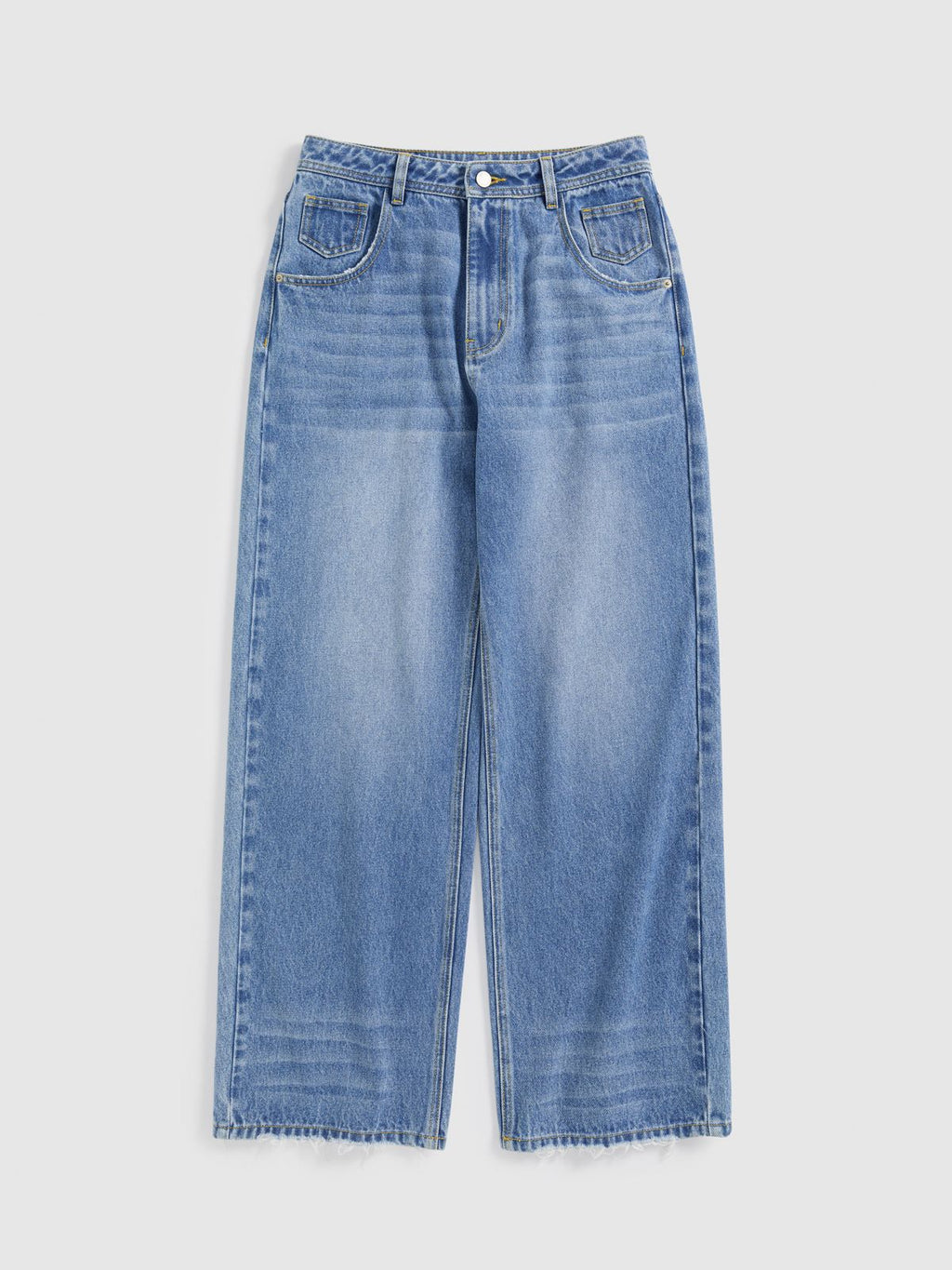 6-Pocket Mid-Rise Straight Jeans - 7