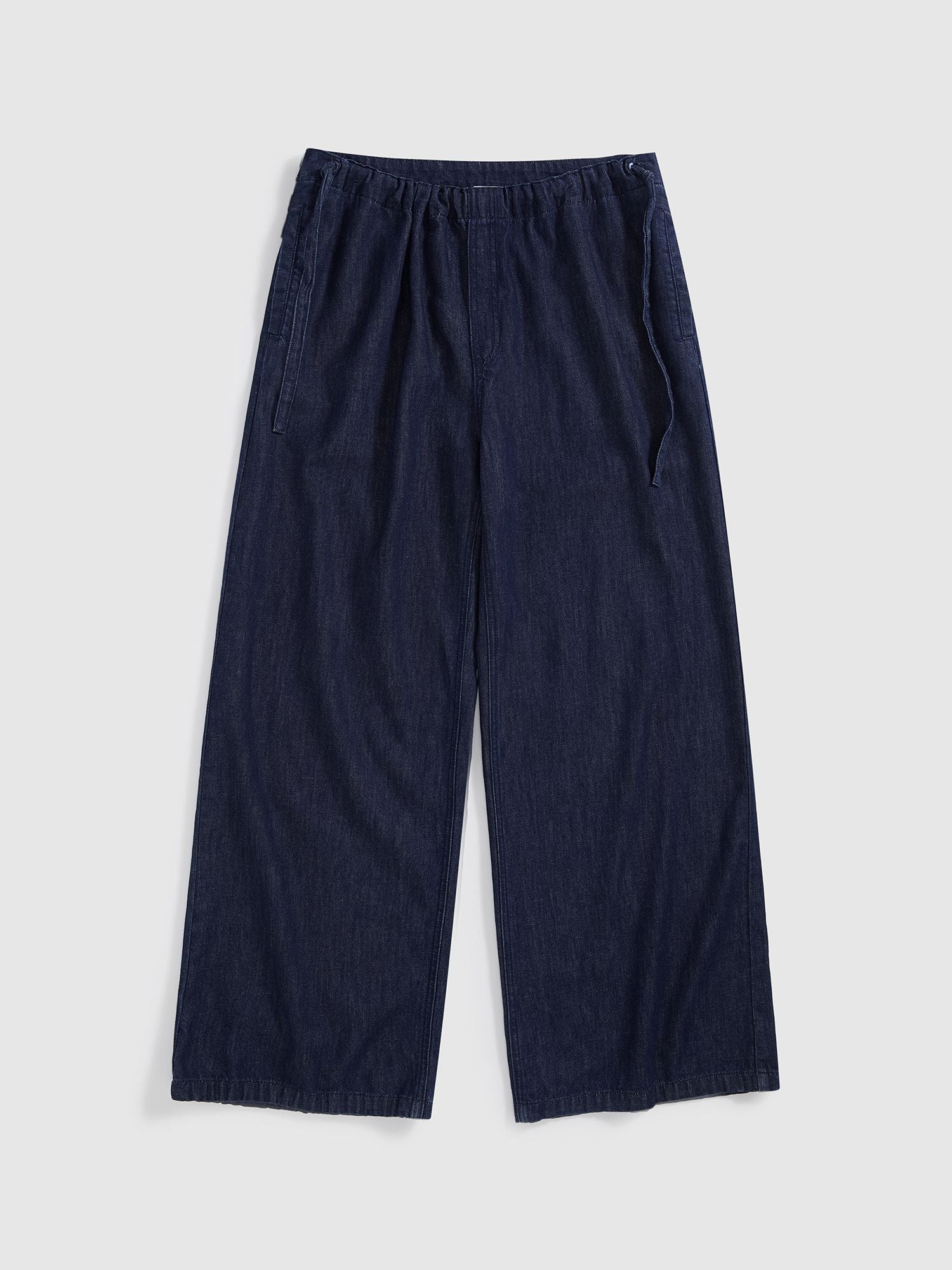 Cotton Linen Denim Pants - 8