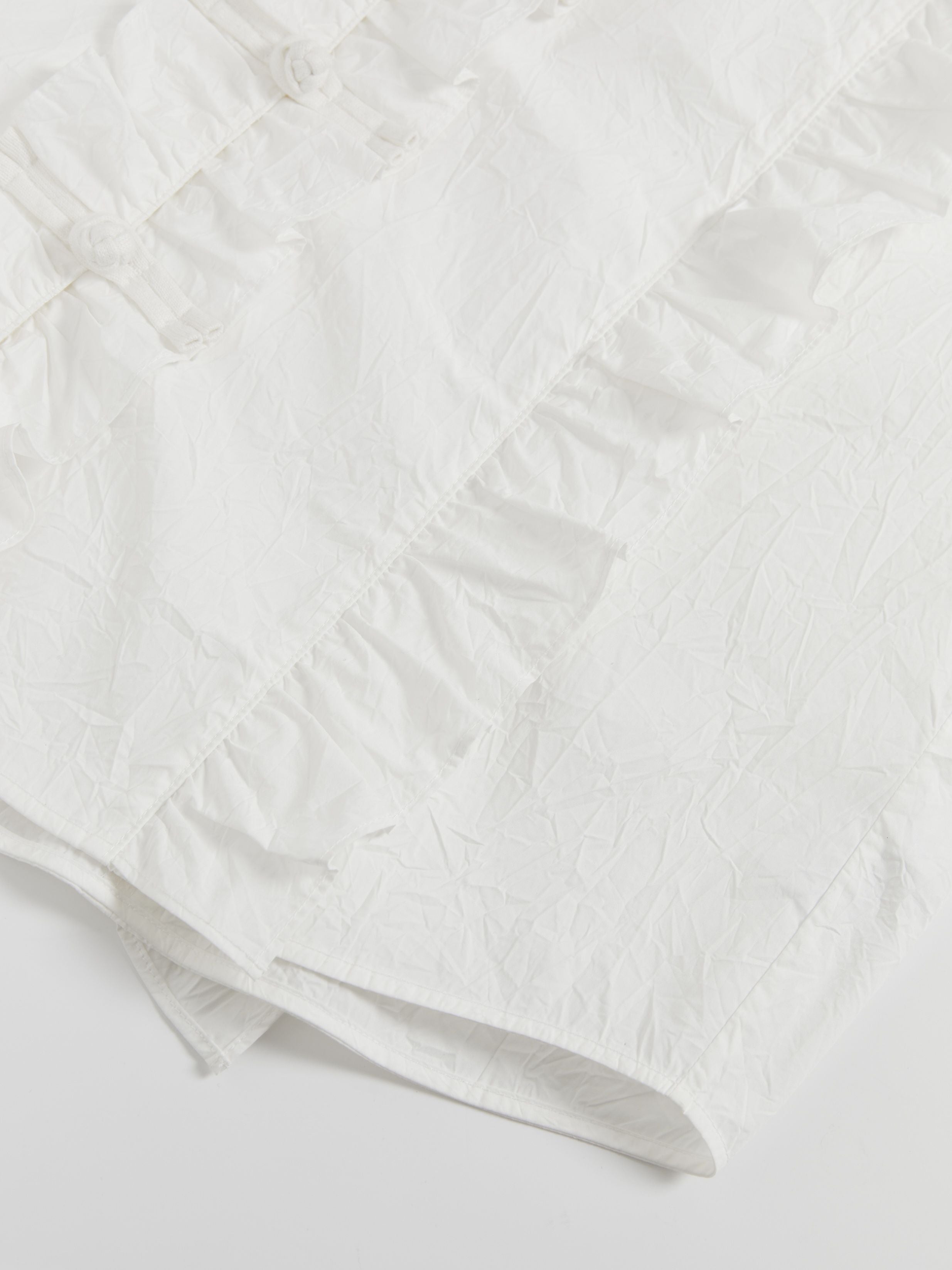 Wrinkled Button-Up Shirt - 7