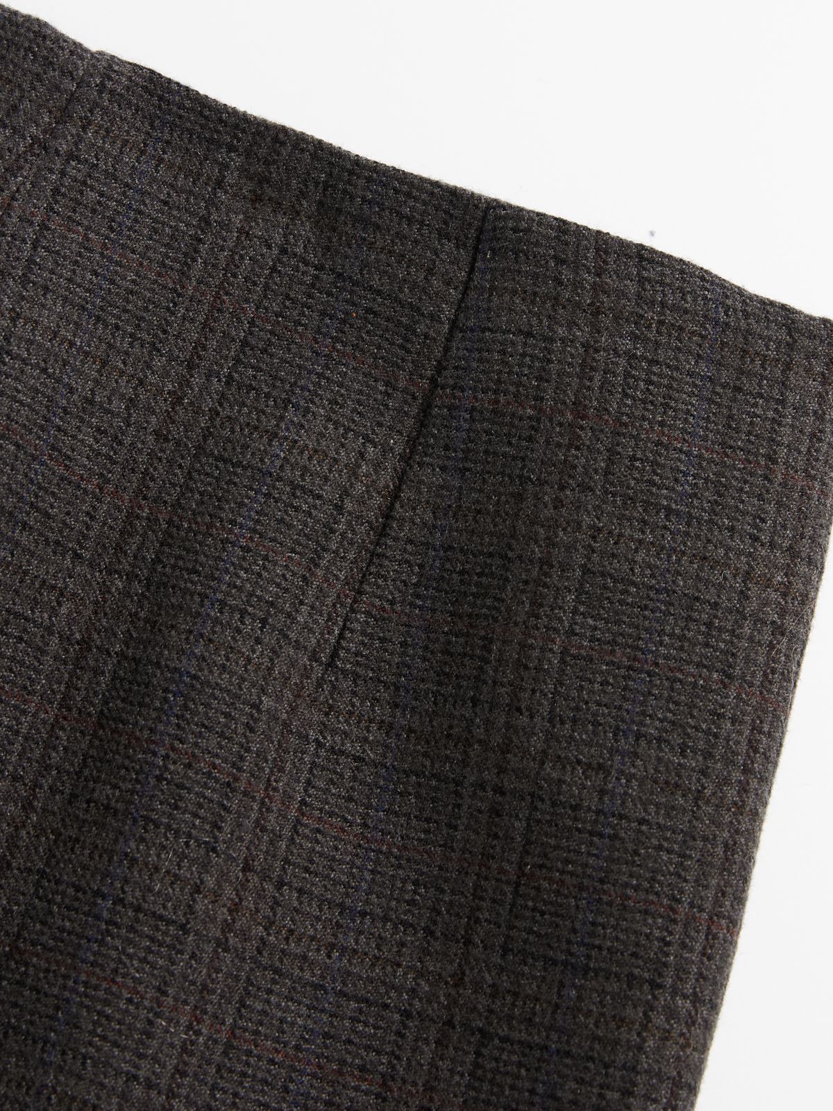Ruffled Check Midi Skirt - 6