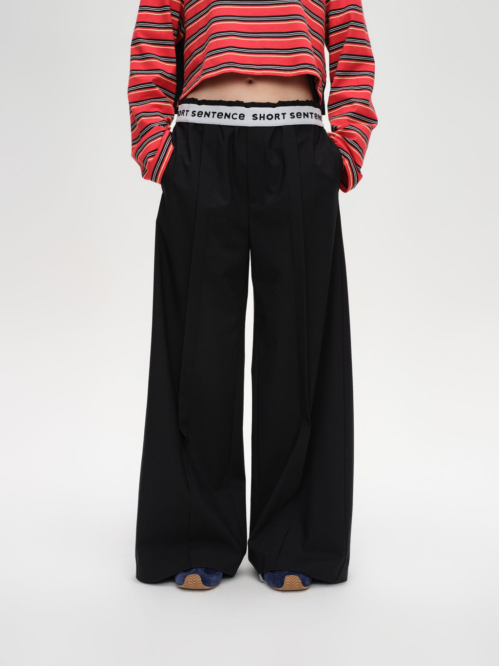 Jacquard Waistband Trousers - 1