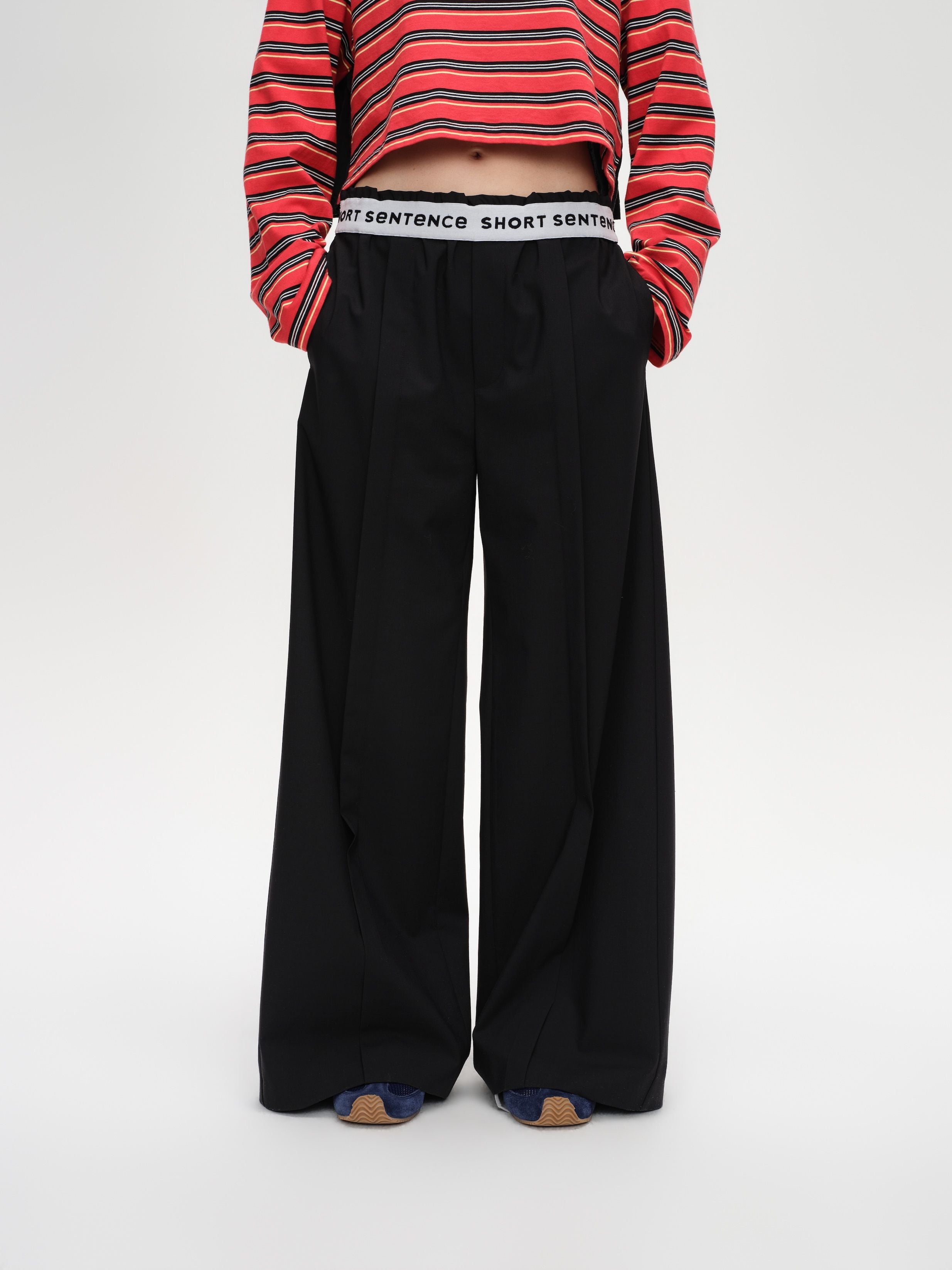 Jacquard Waistband Trousers - 1