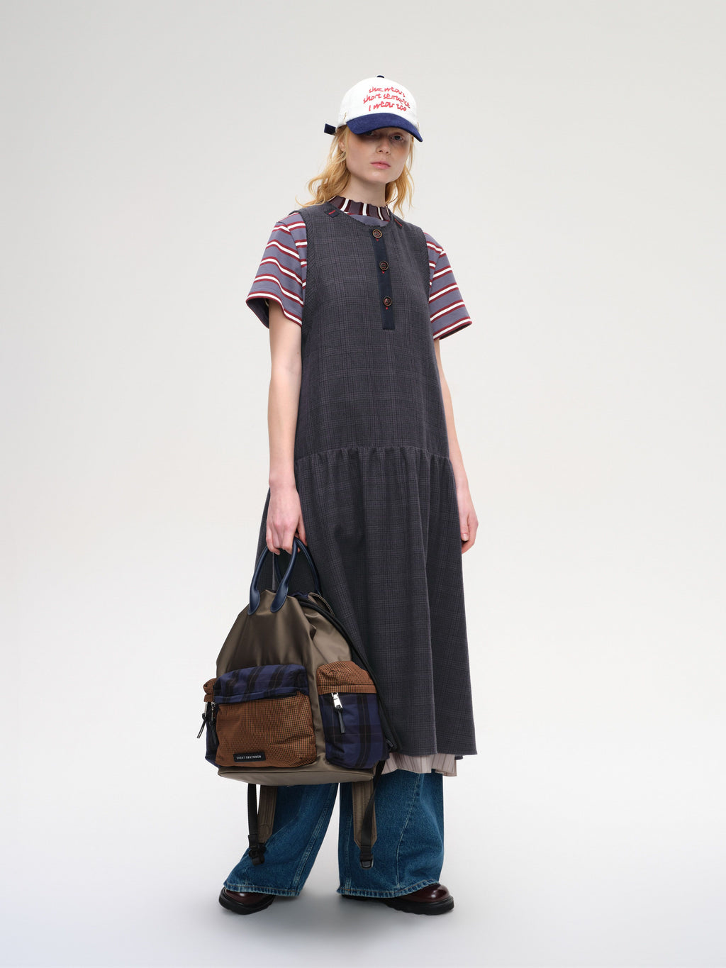 Large Color-Block Backpack - 1