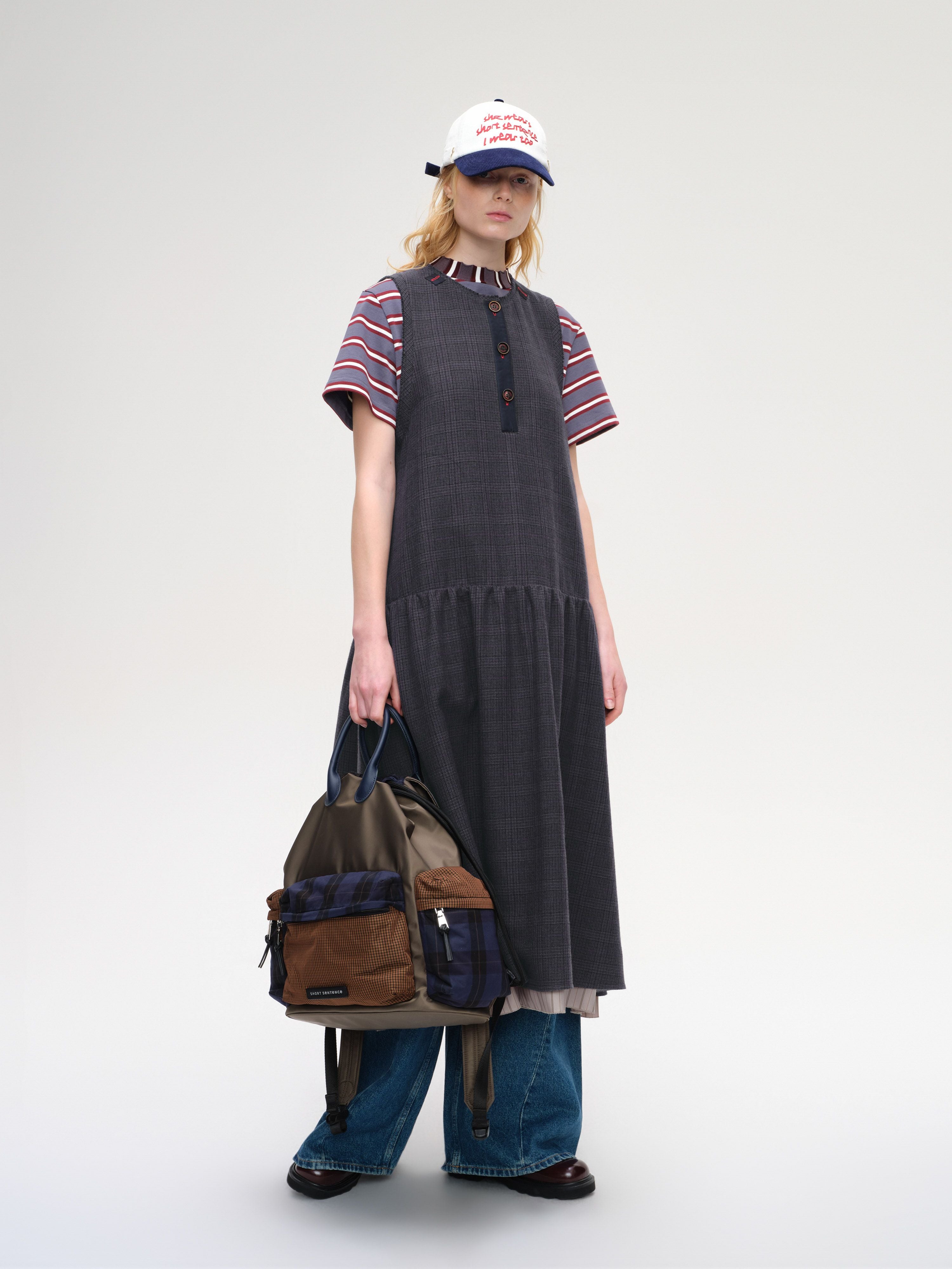 Large Color-Block Backpack - 1