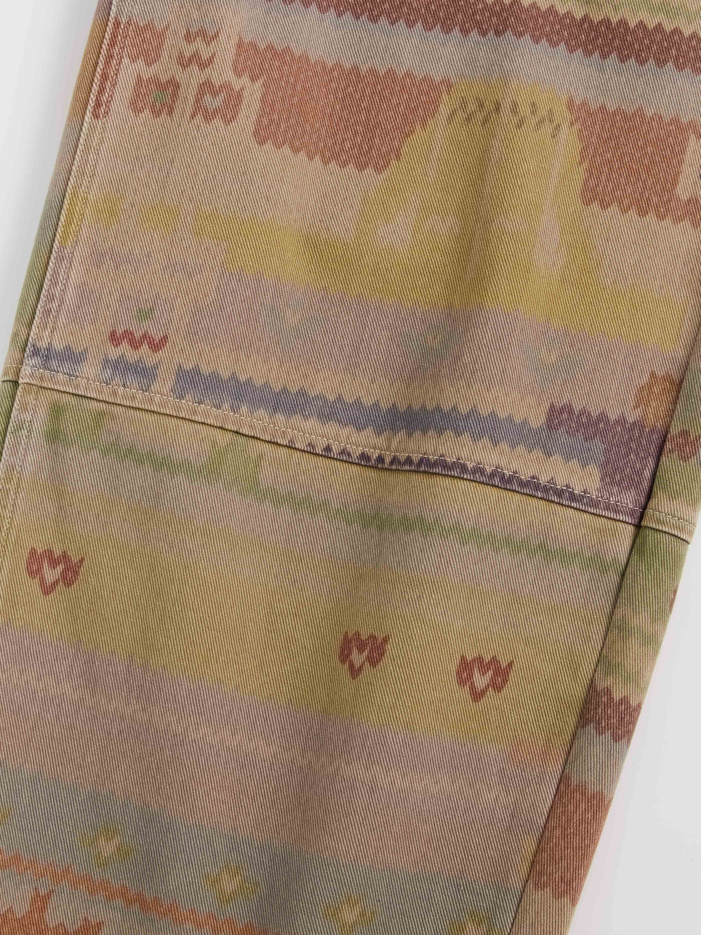 Faux-Sweater Print Cropped Trousers - 7