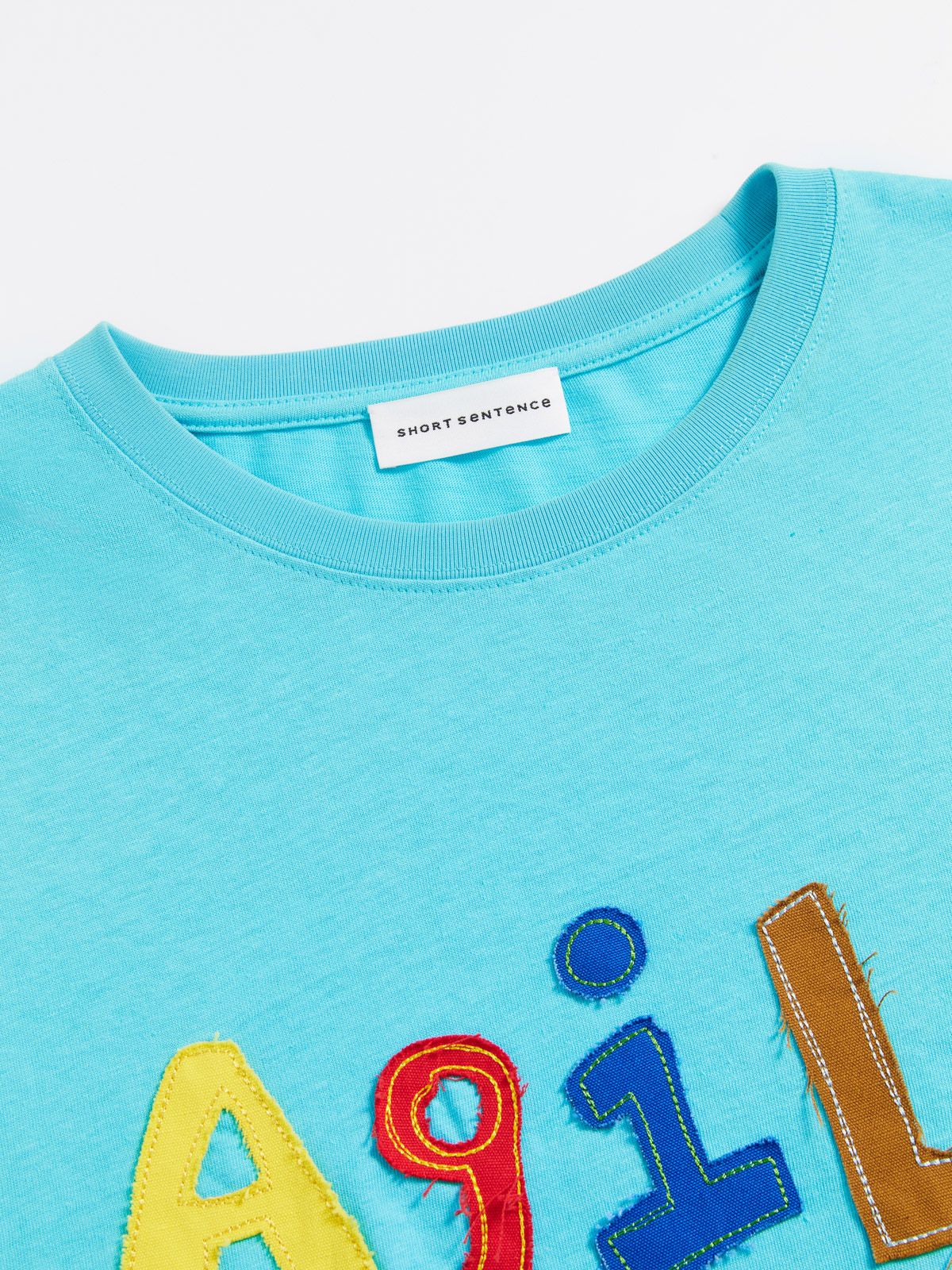 Alphabet Applique Long Sleeve Tee - 5