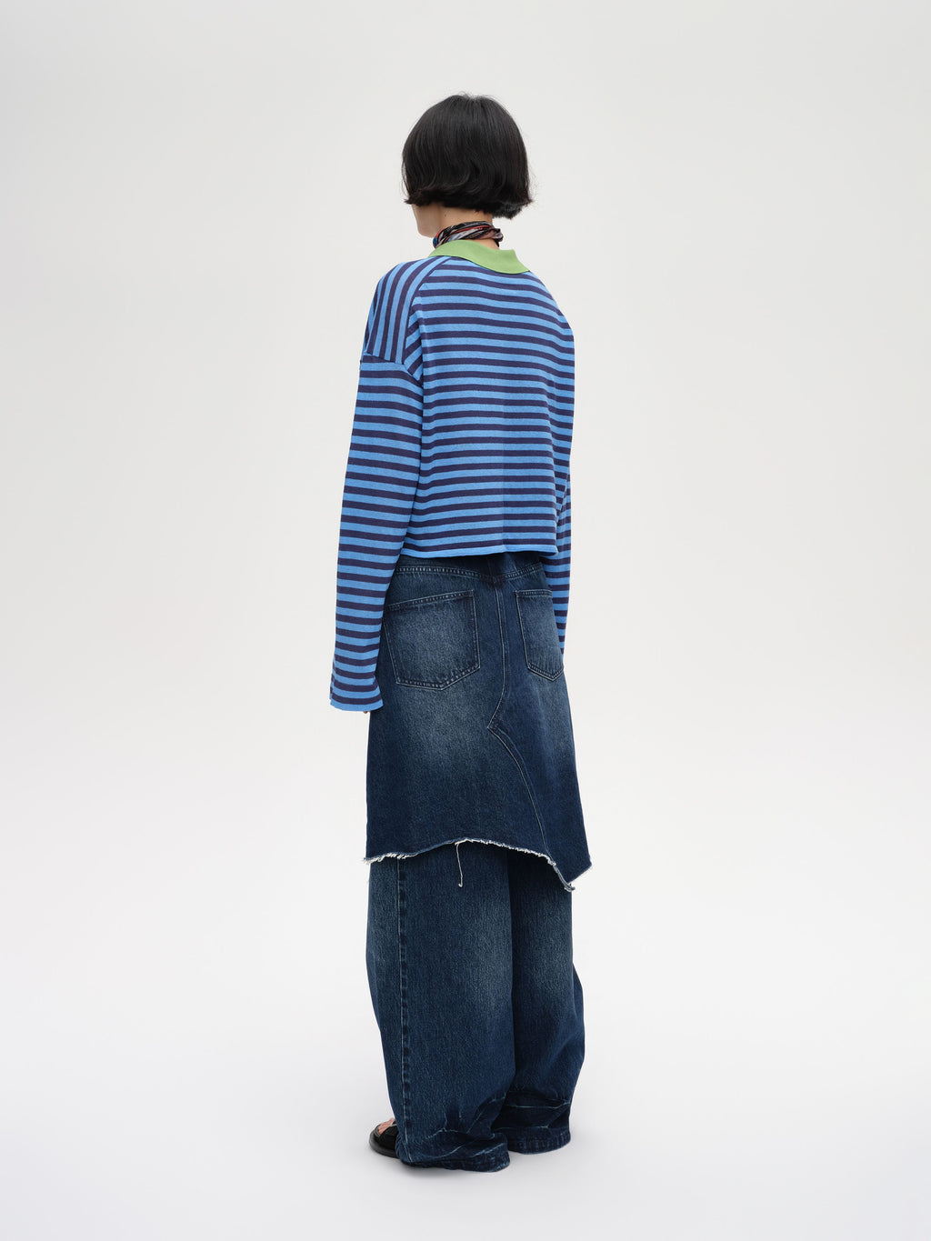 Striped Polo Knit Shirt - 4