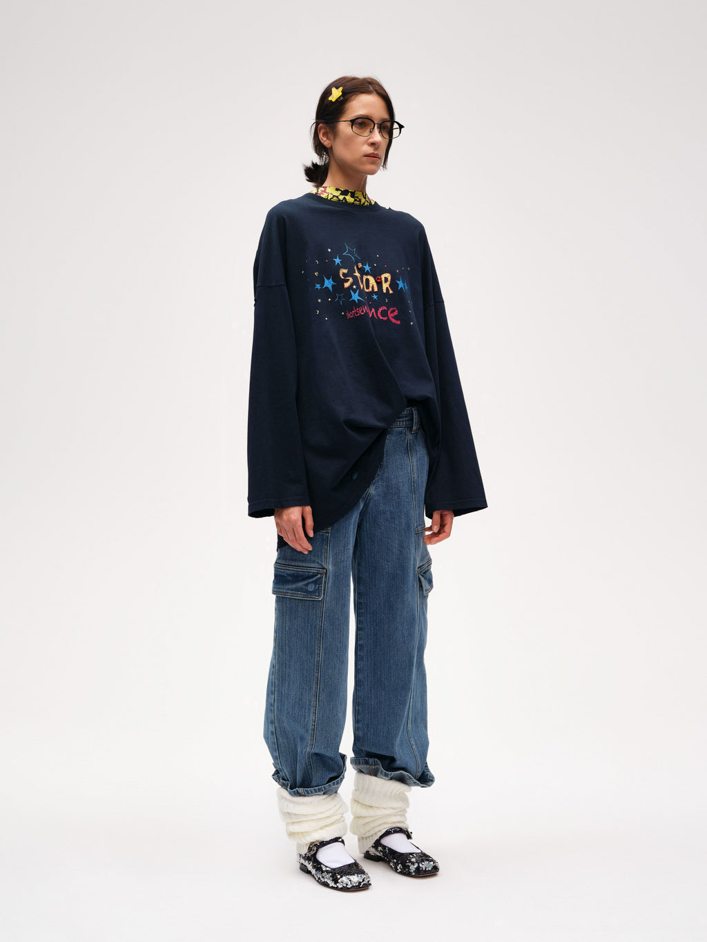 Crystal Ripped Long Sleeve T-shirt - 3