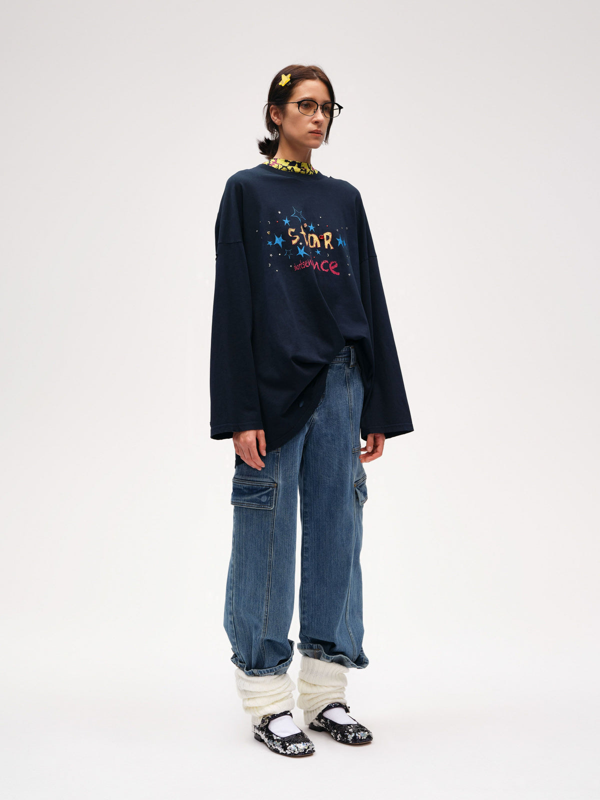 Crystal Ripped Long Sleeve T-shirt - 3