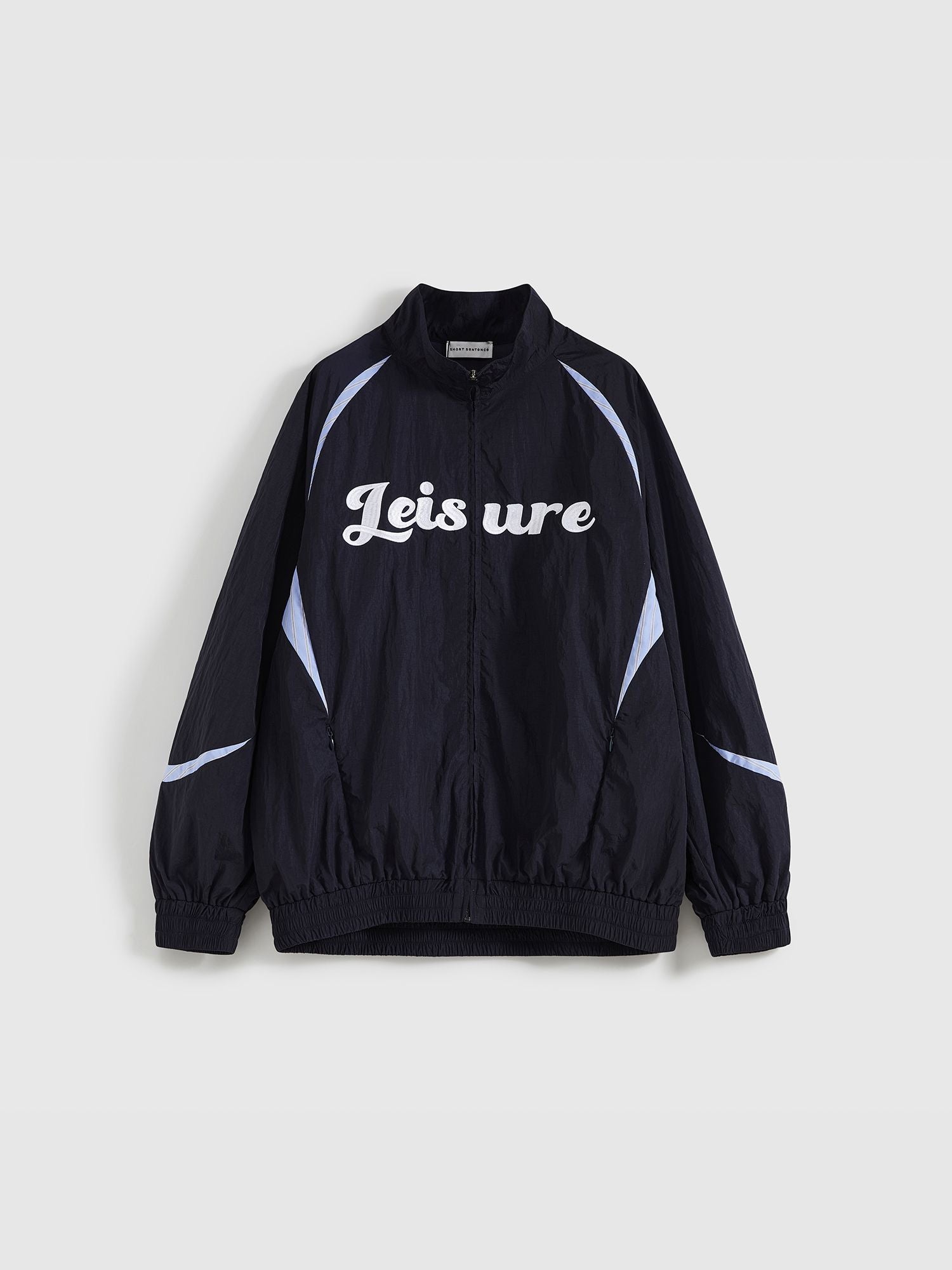 Lettering Embroidered Nylon Jacket - 8