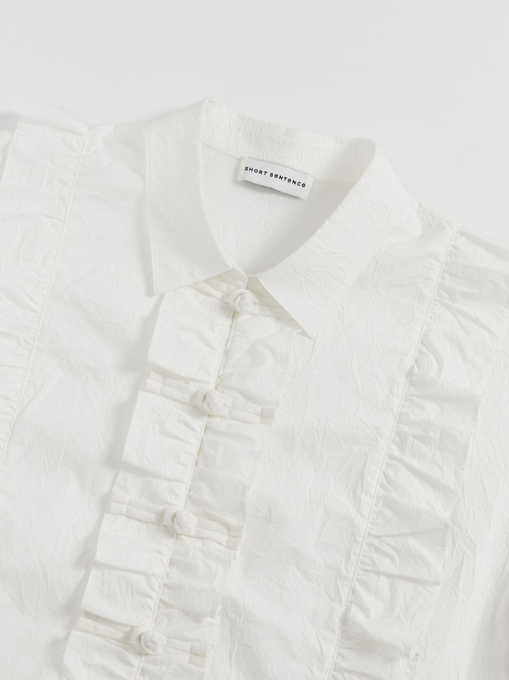 Wrinkled Button-Up Shirt - 5