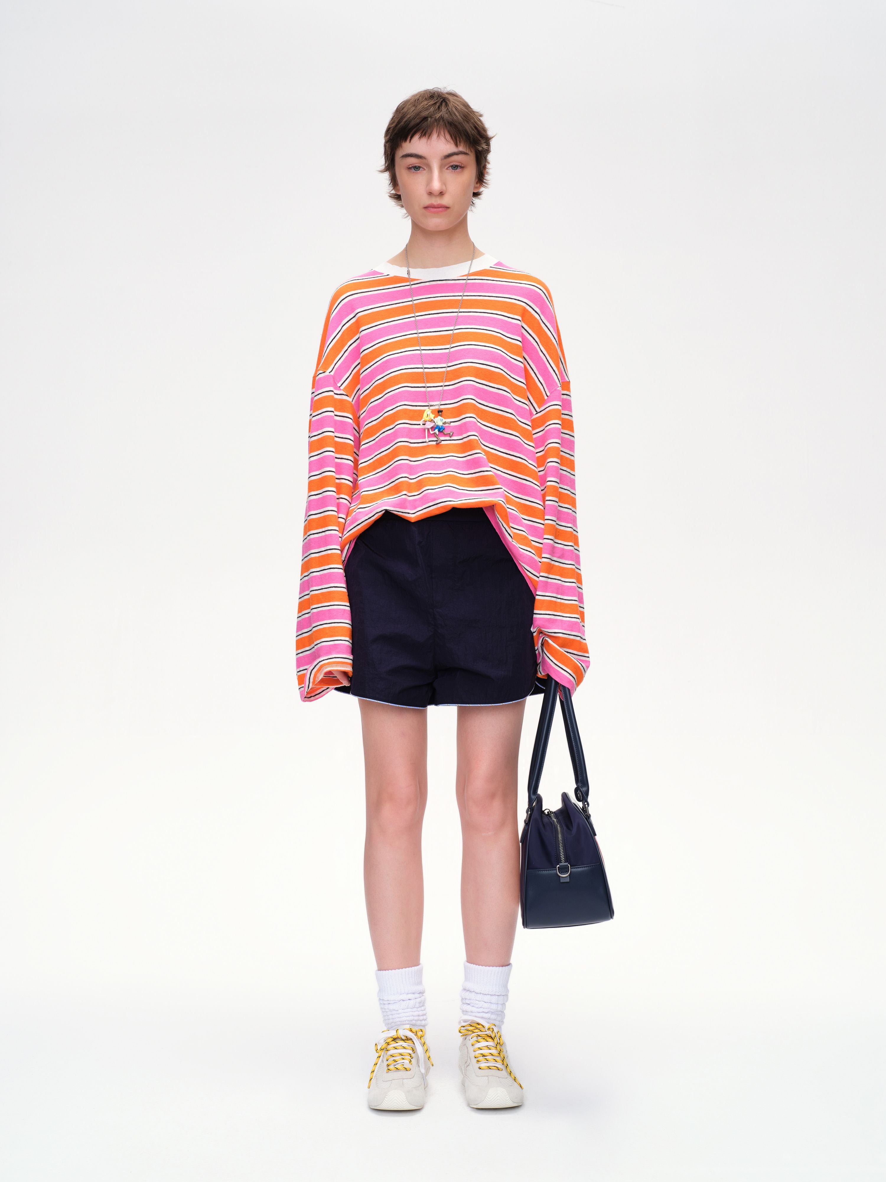 Cotton Linen Stripe Tee - 2