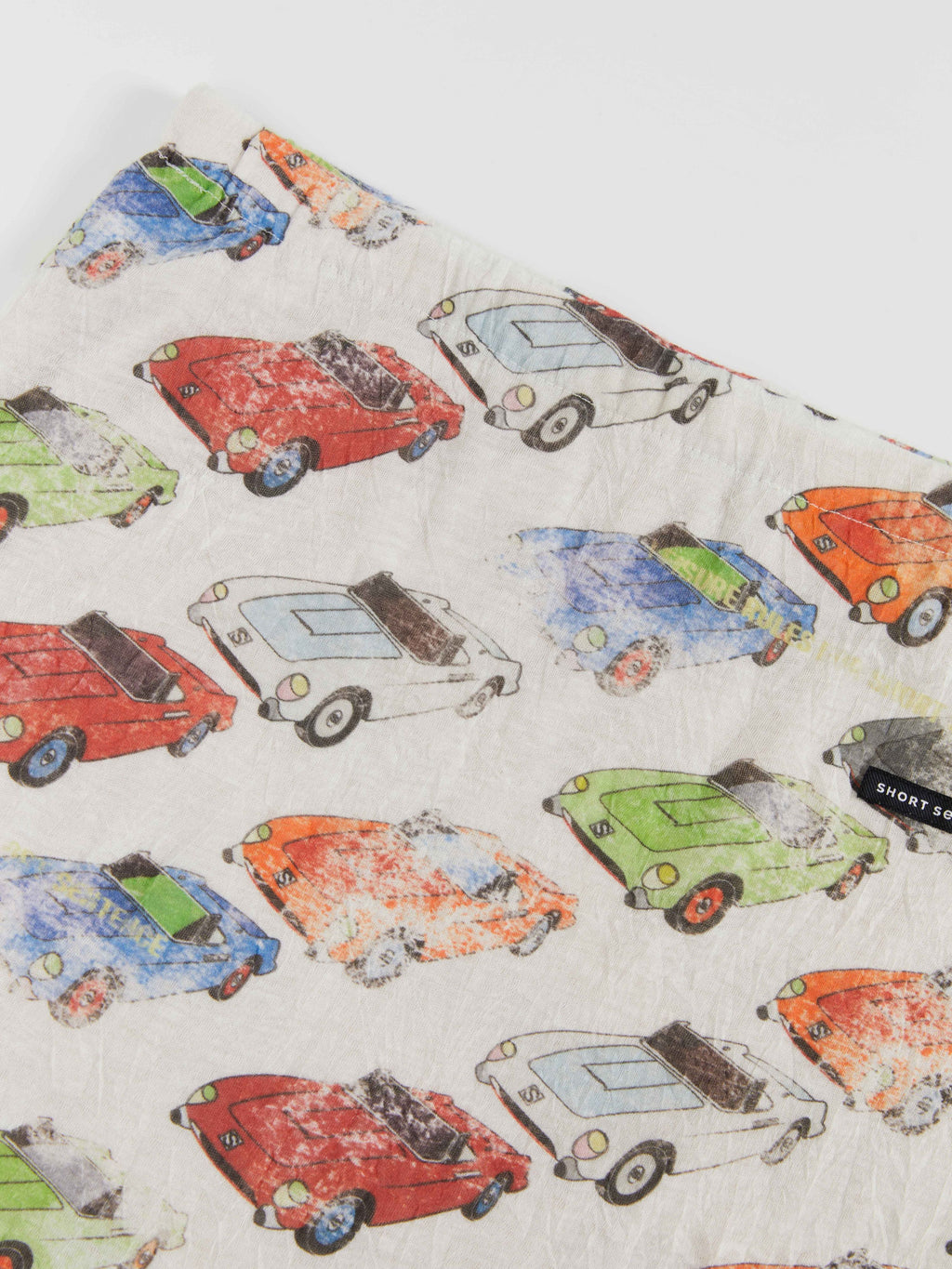 Crinkled Car‑Print Skirt - 6