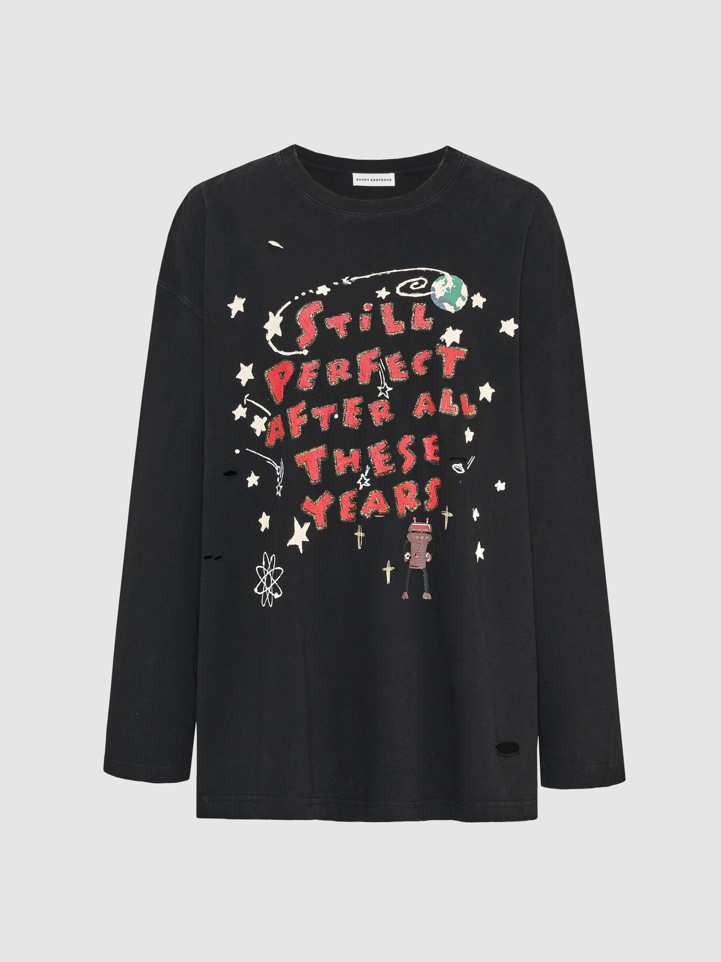 Space Print Long Sleeve T-shirt - 6