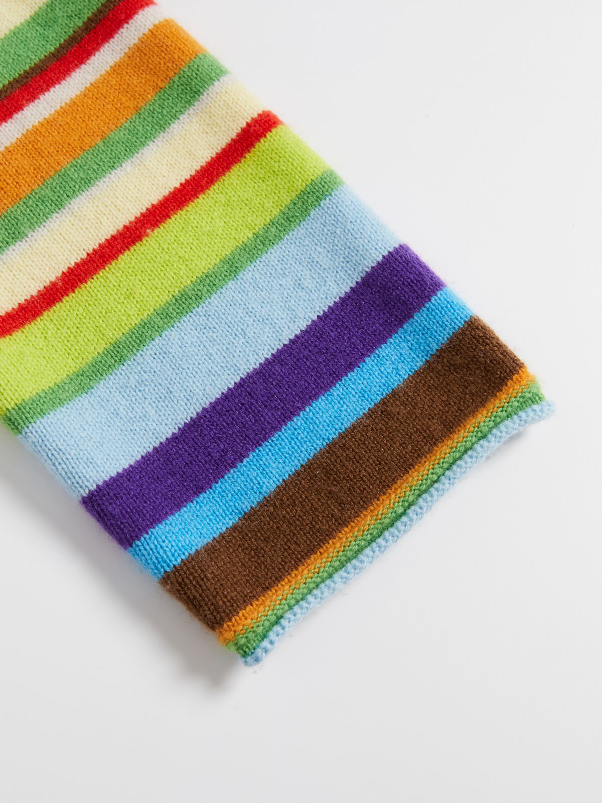 Rainbow Stripe Polo Sweater - 5
