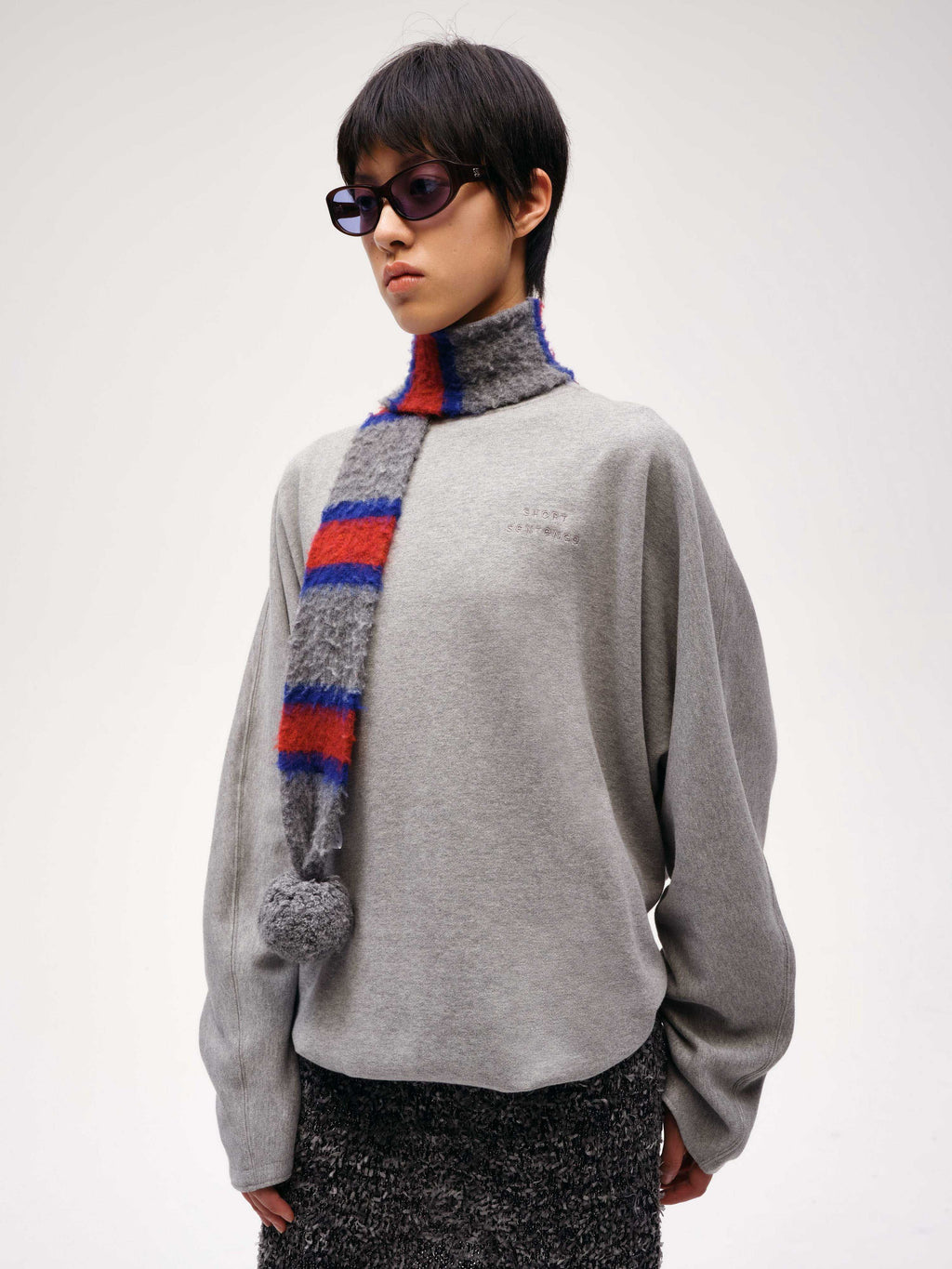 Casual Gathered Sweatshirt - 1