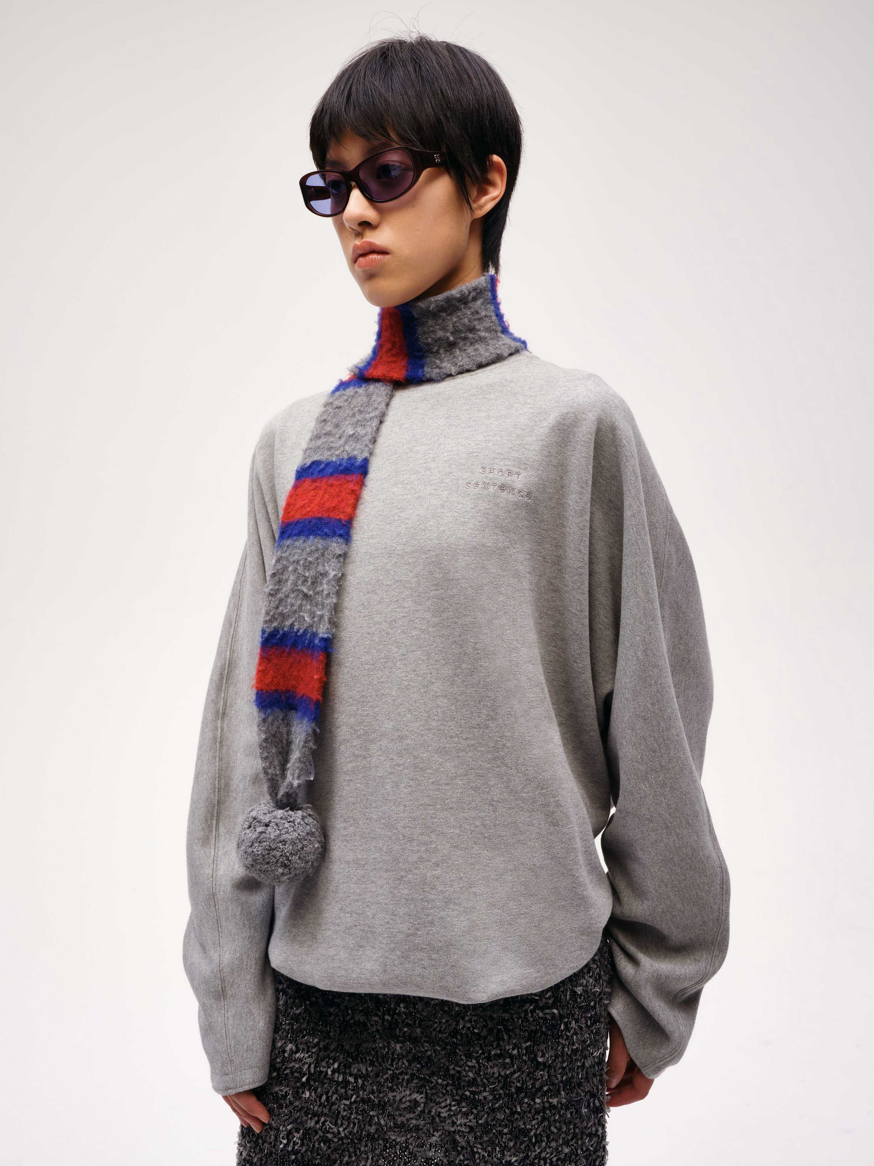 Casual Gathered Sweatshirt - 1