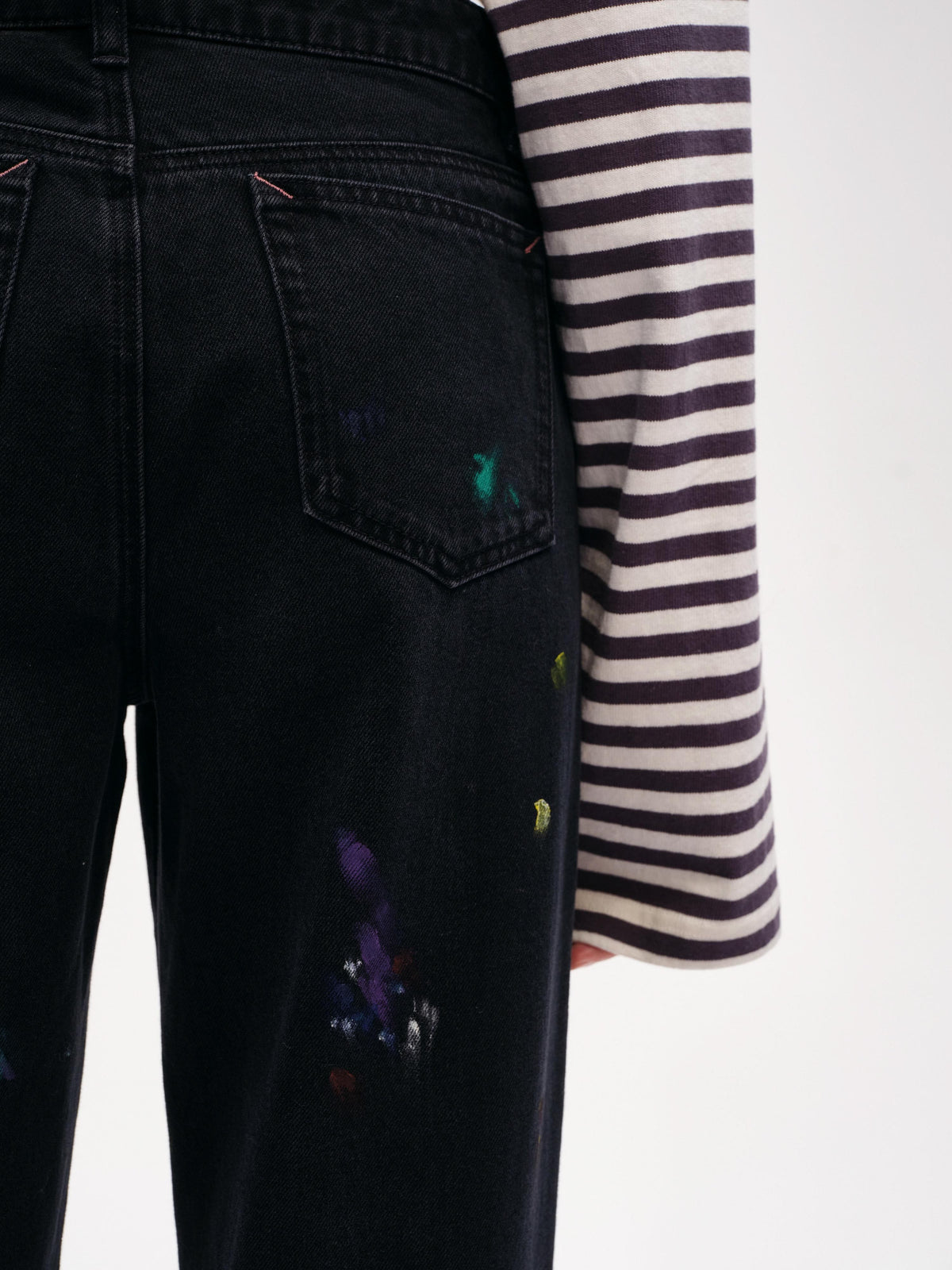 Mid-rise Straight Painter’s Jeans - 5