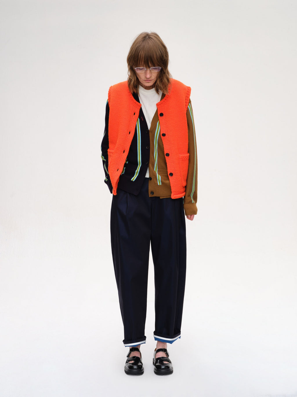 Chunky Knit Crew Neck Vest - 2