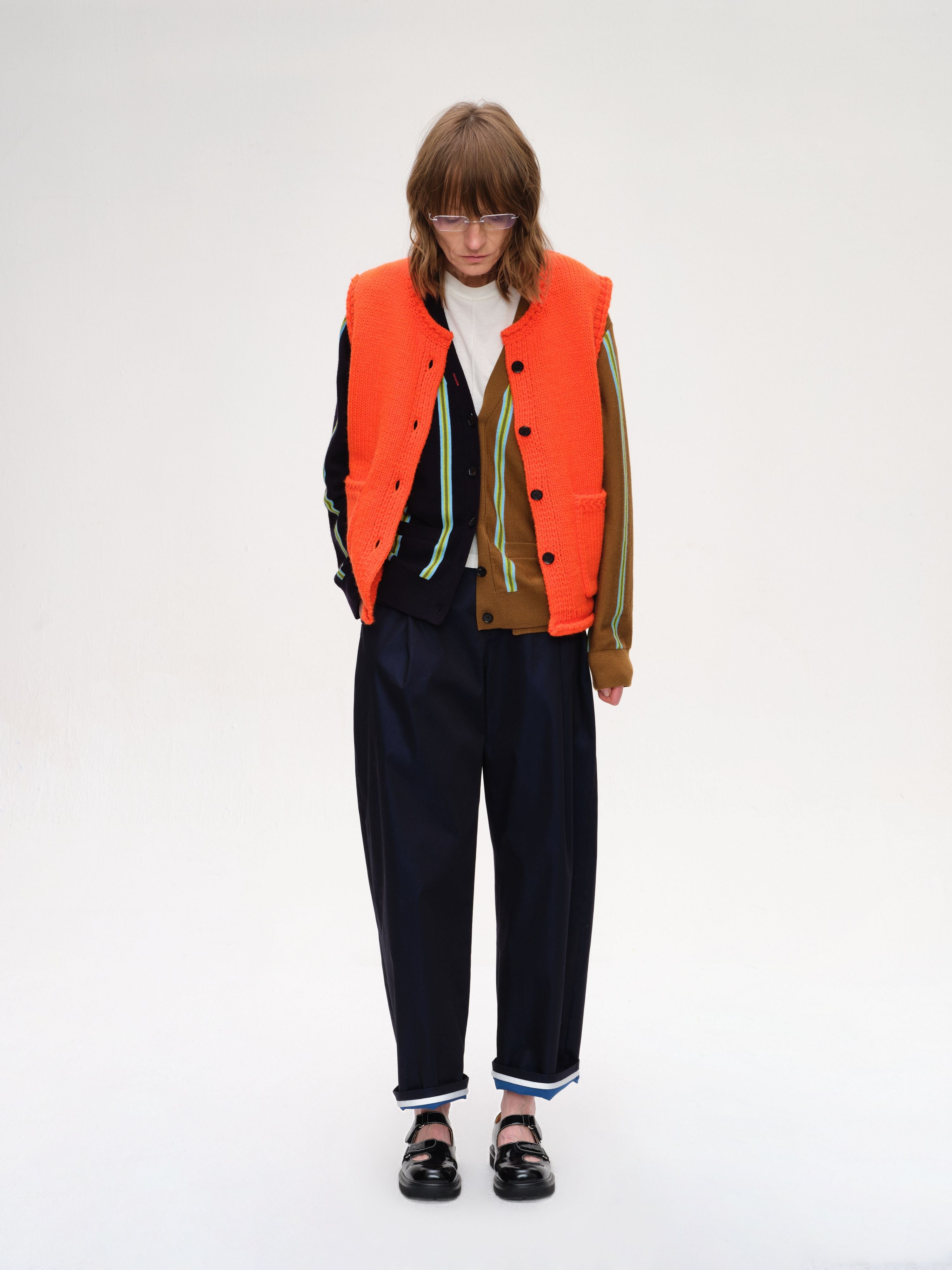 Chunky Knit Crew Neck Vest - 2