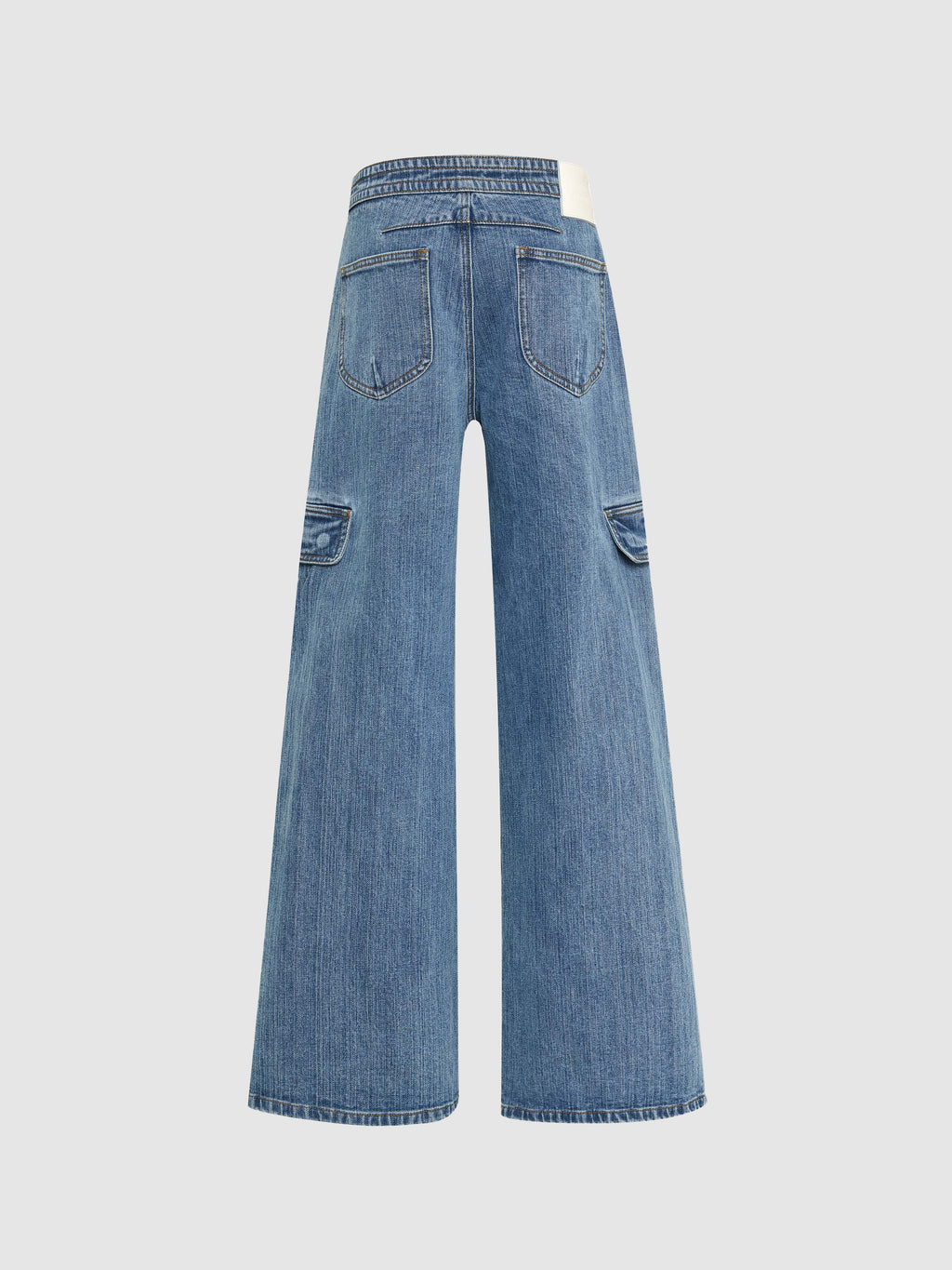 Wide-Leg Workwear Jeans - 7