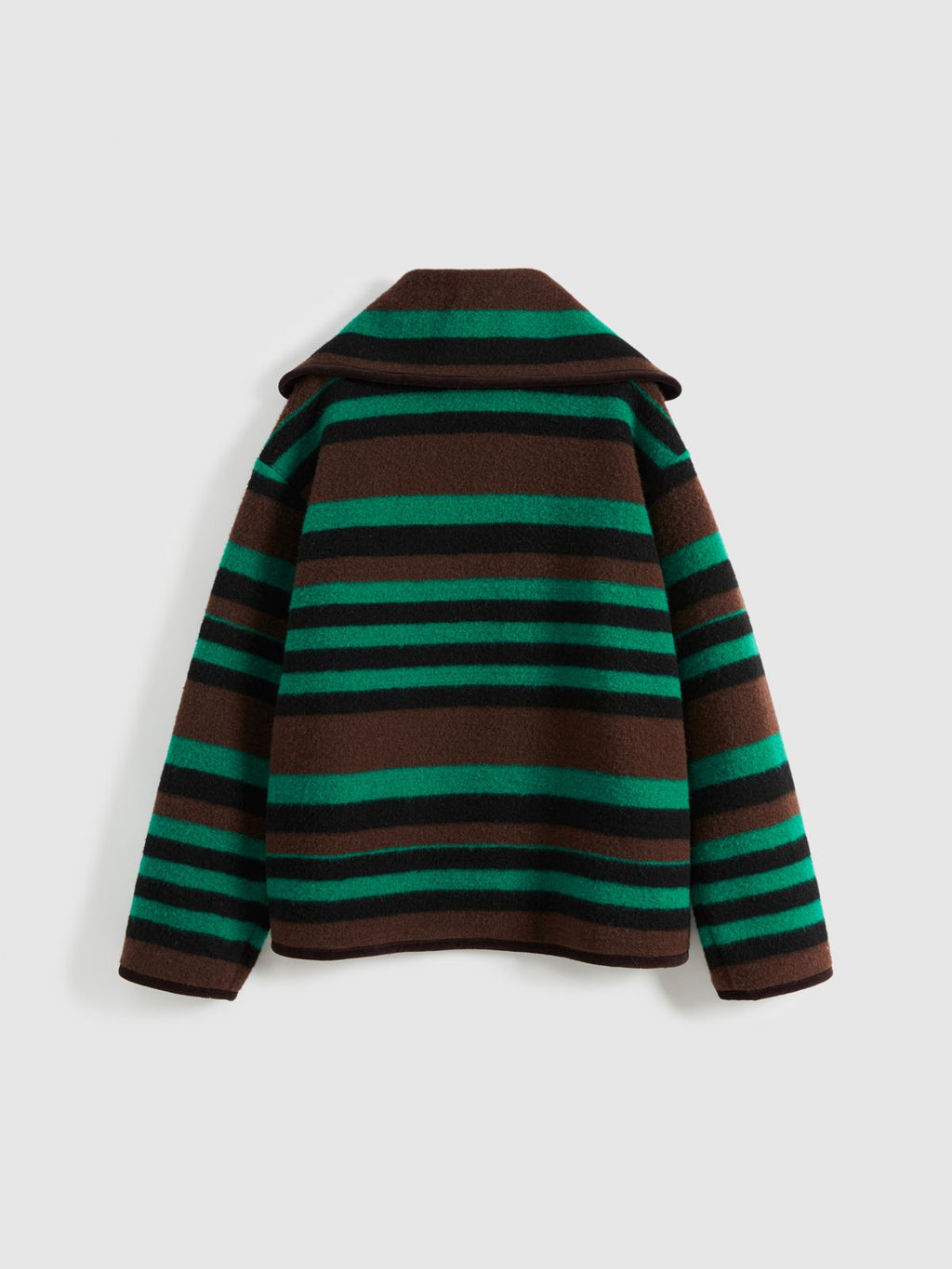 Colorful Striped Lapel Jacket - 7