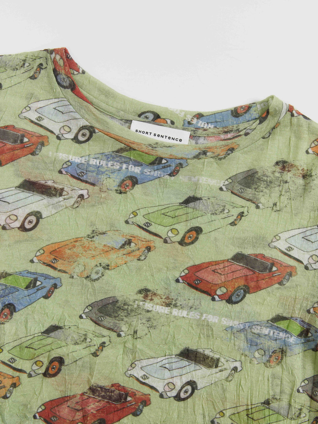 Crinkled Car-Print Shirt - 5