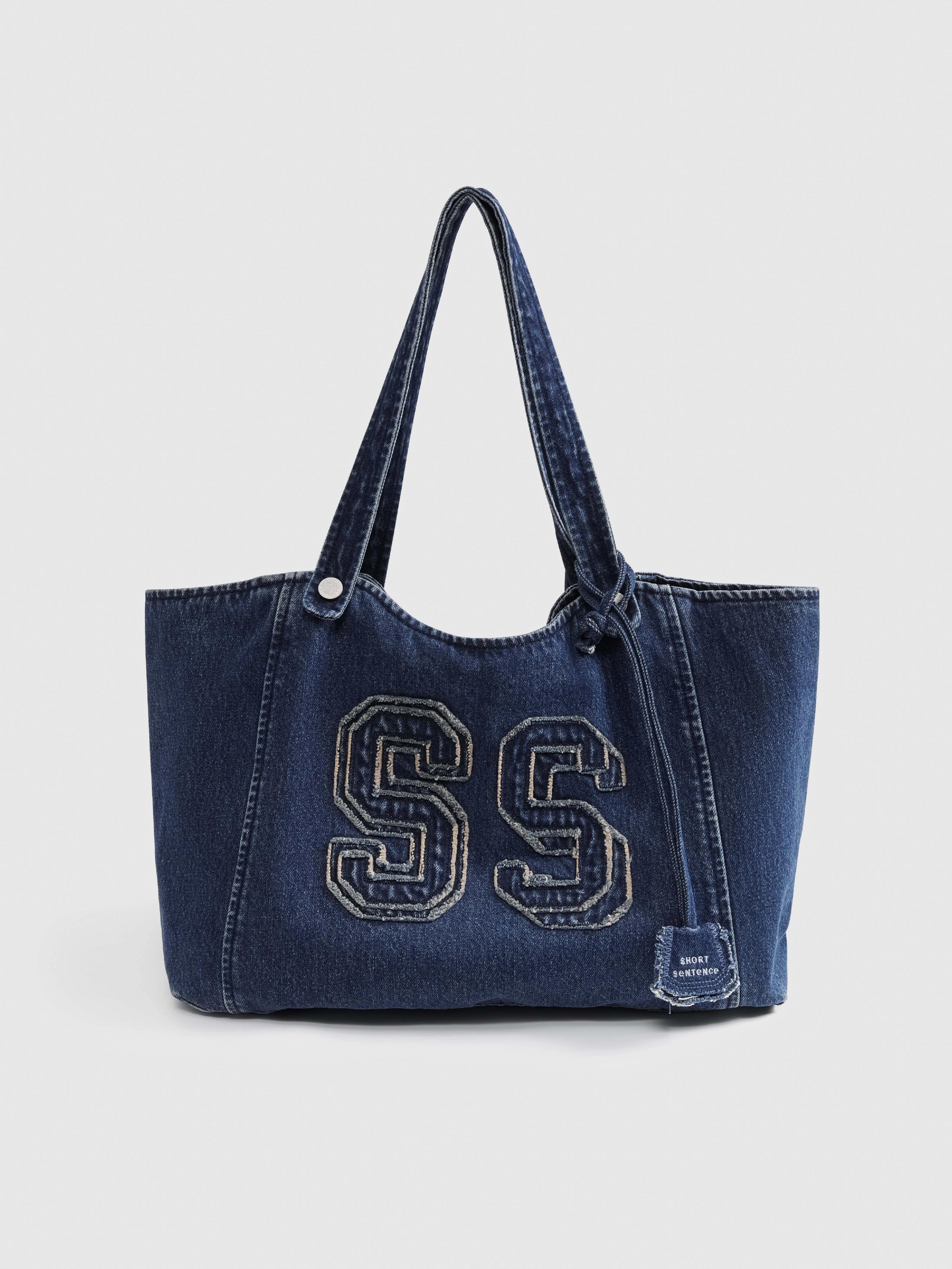 SS‑Logo Denim Bag - 8