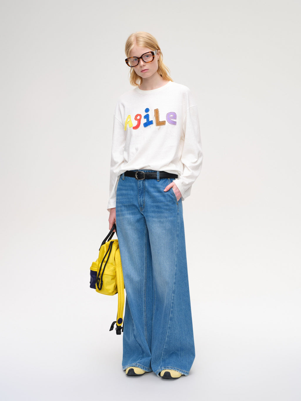 Alphabet Applique Long Sleeve Tee - 3