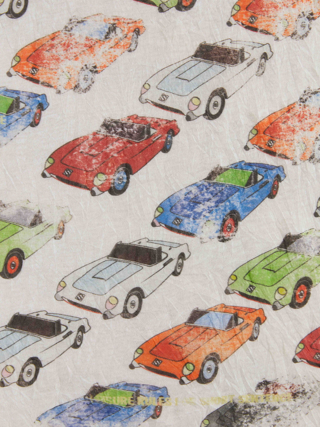 Crinkled Car‑Print Skirt - 7
