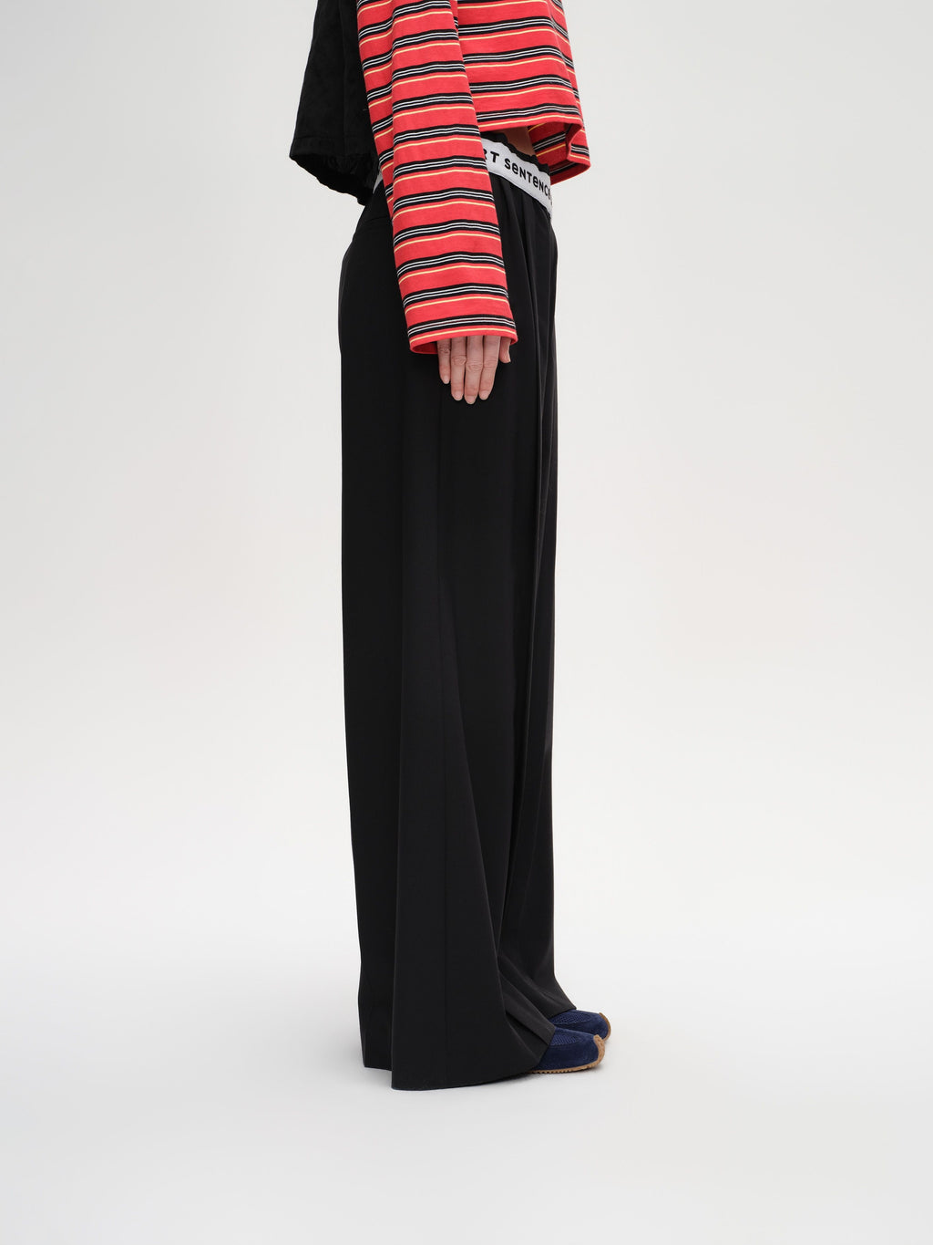 Jacquard Waistband Trousers - 4