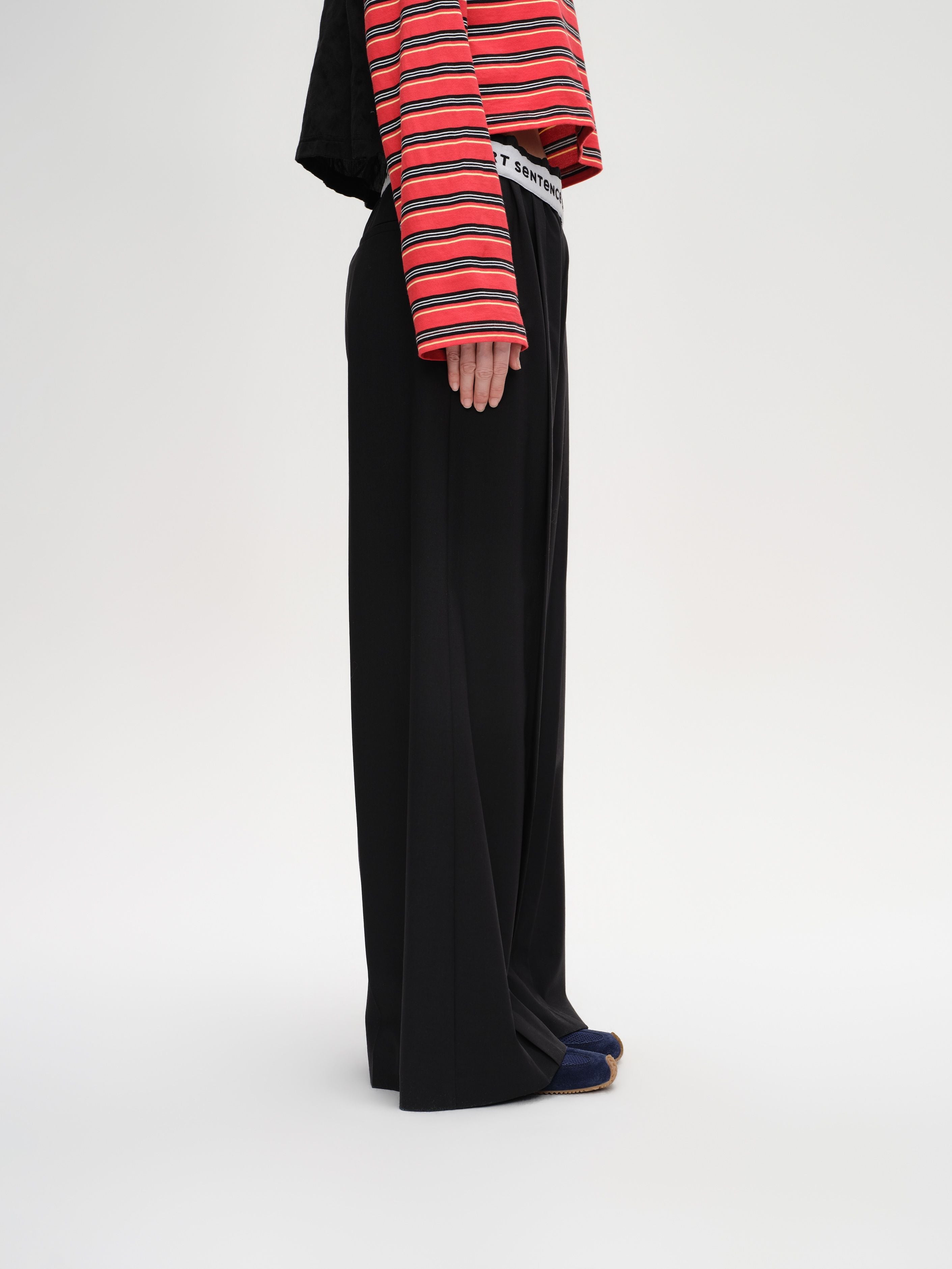 Jacquard Waistband Trousers - 4