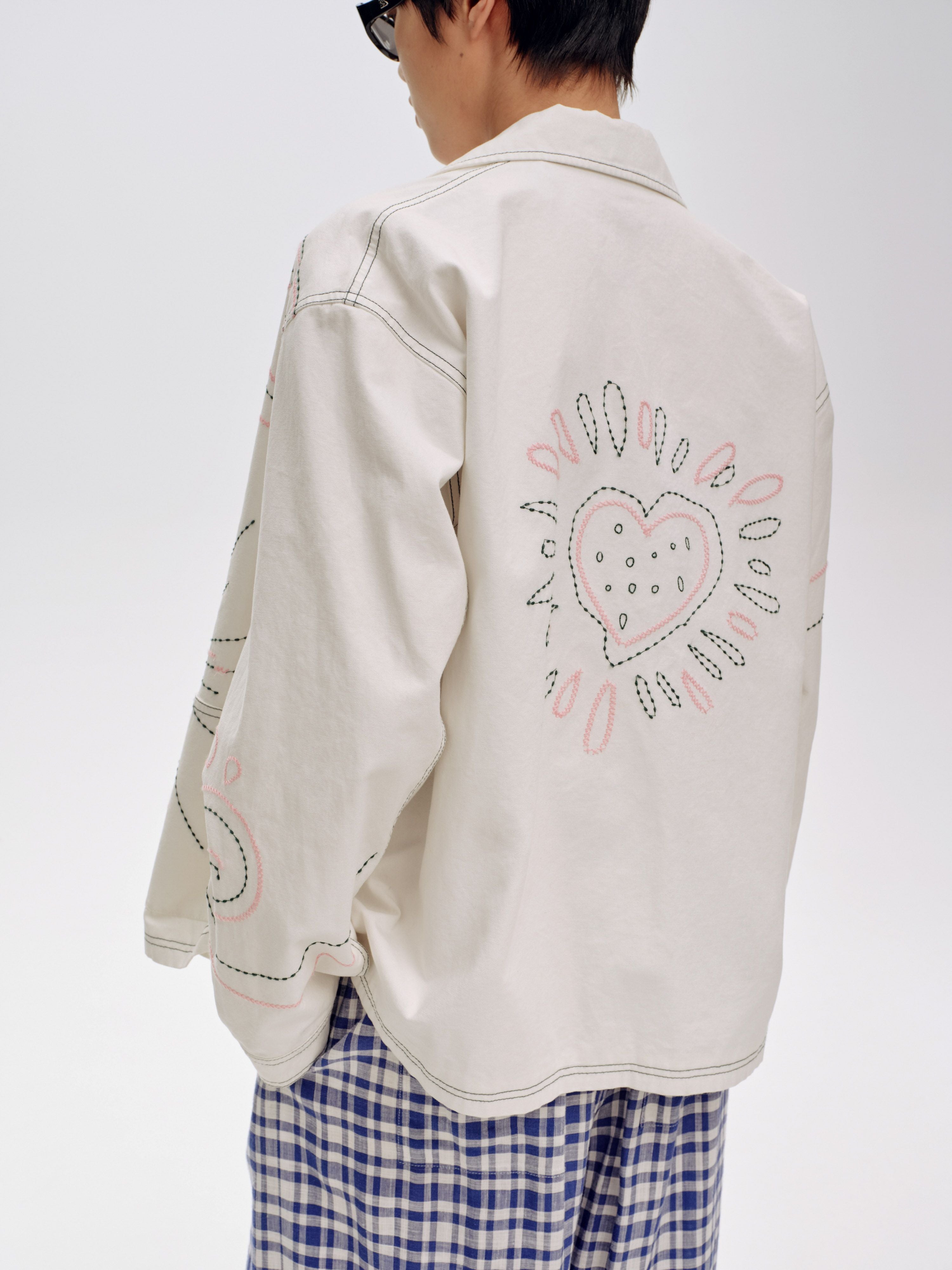 Embroidered Cargo Jacket - 5