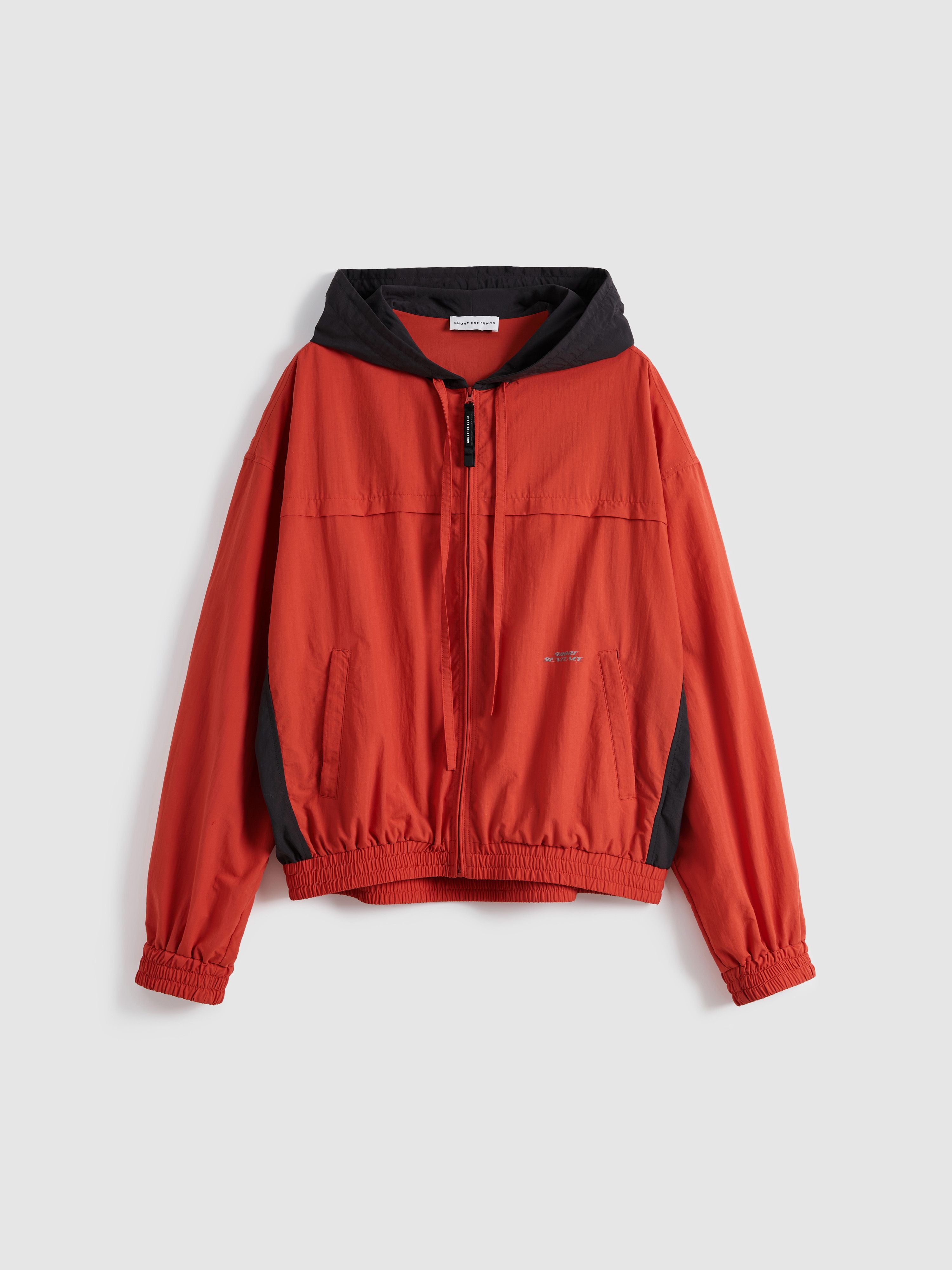 Hooded Colorblock Bomber Jacket - 8
