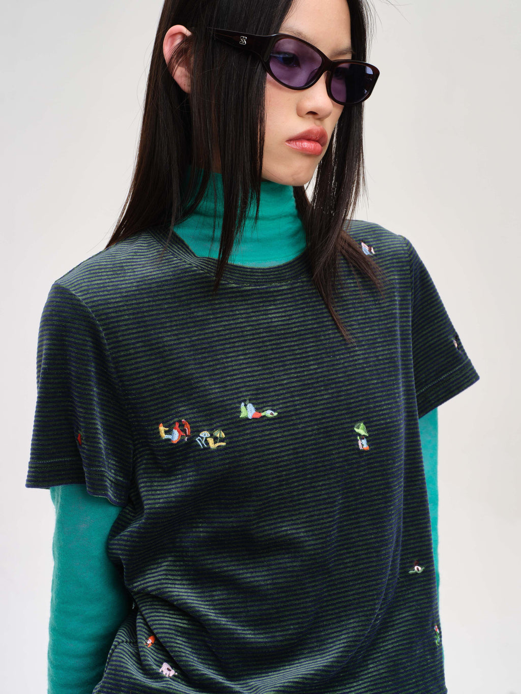 Sally Embroidered Fitted T-Shirt - 4